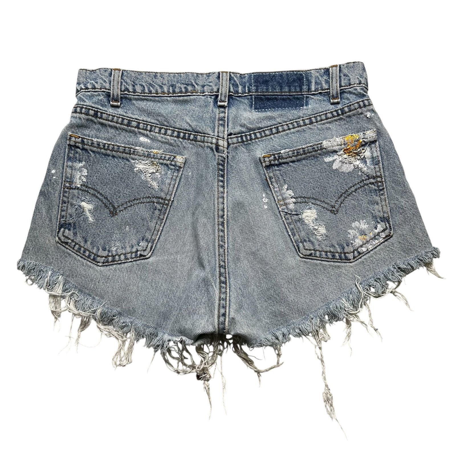 Levi's Vintage 90s Levi’s Women’s Distressed Denim Shorts - 31 Size 31" - 2 Thumbnail