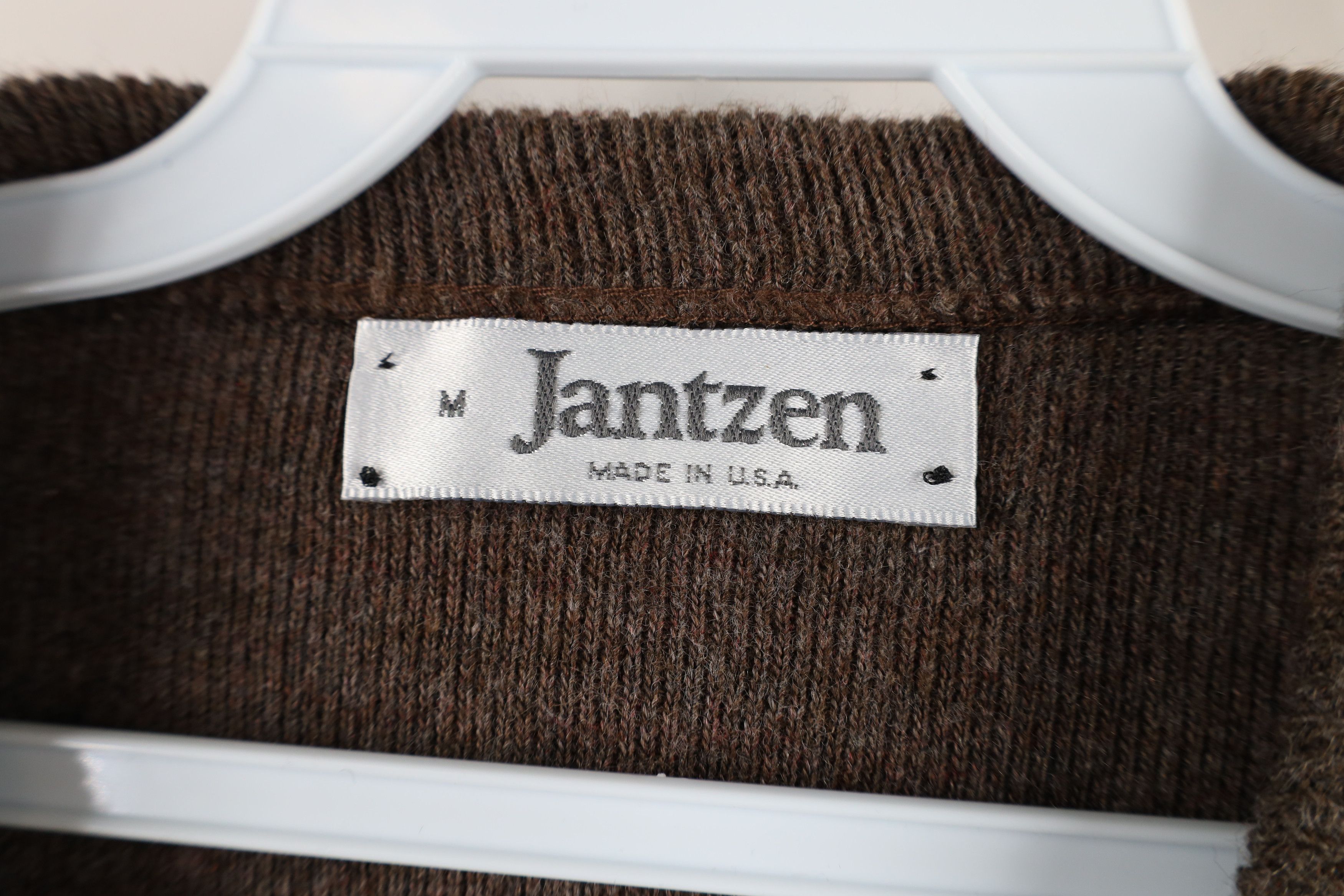 Vintage Vintage 70s Streetwear Blank Knit V-Neck Sweater Brown USA Size US M / EU 48-50 / 2 - 4 Thumbnail