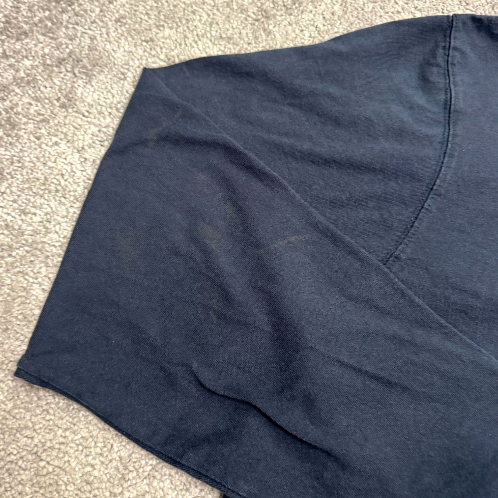Carhartt Carhartt K126 Loose Fit T-Shirt Mens Large Navy Blue Crew Neck Pocket Tee Cotton Shirt Size US L / EU 52-54 / 3 - 3 Thumbnail