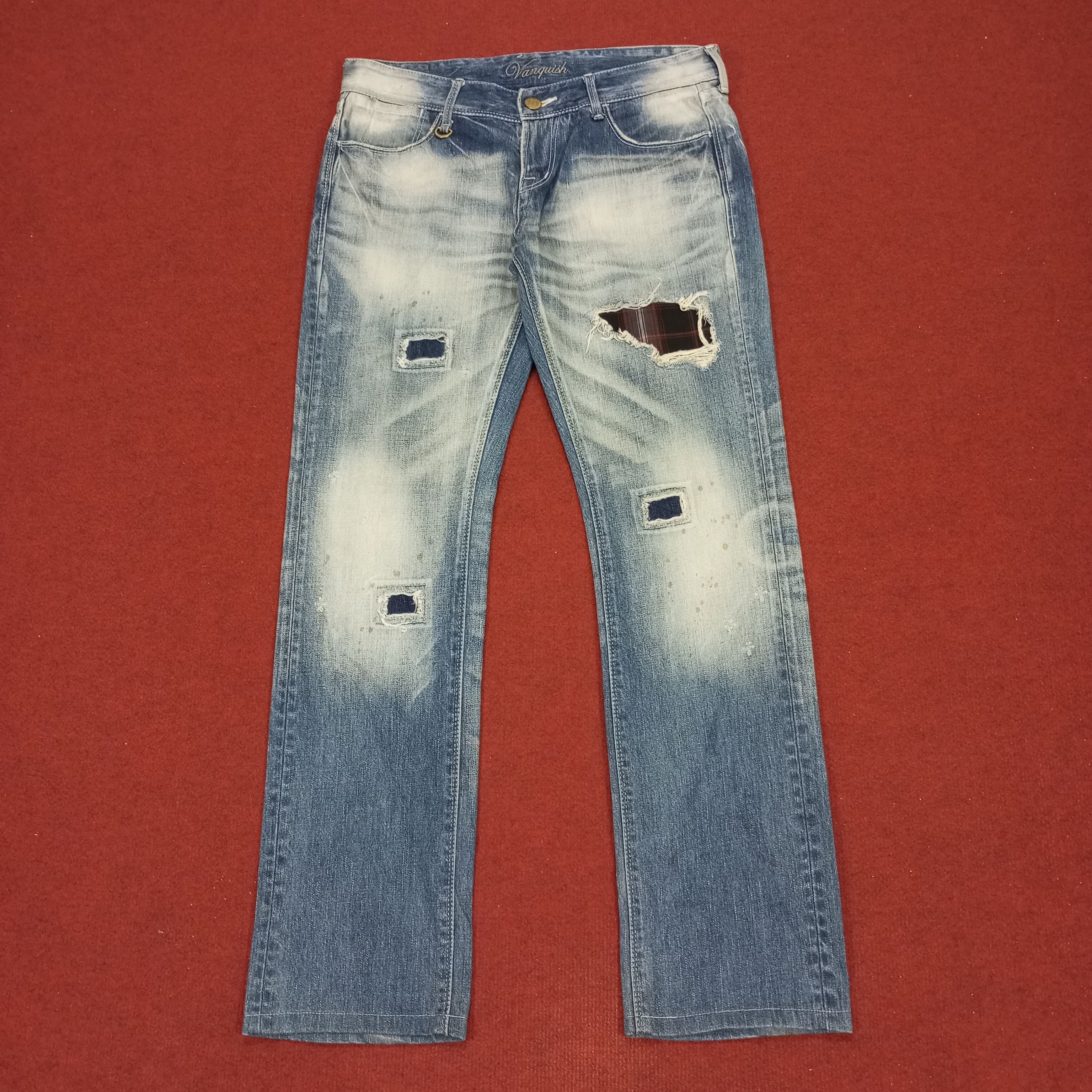 Vanquish × Vintage Vanquish Fashion Style Distressed Jeans Size 34" / US 12 / IT 48 - 1 Thumbnail