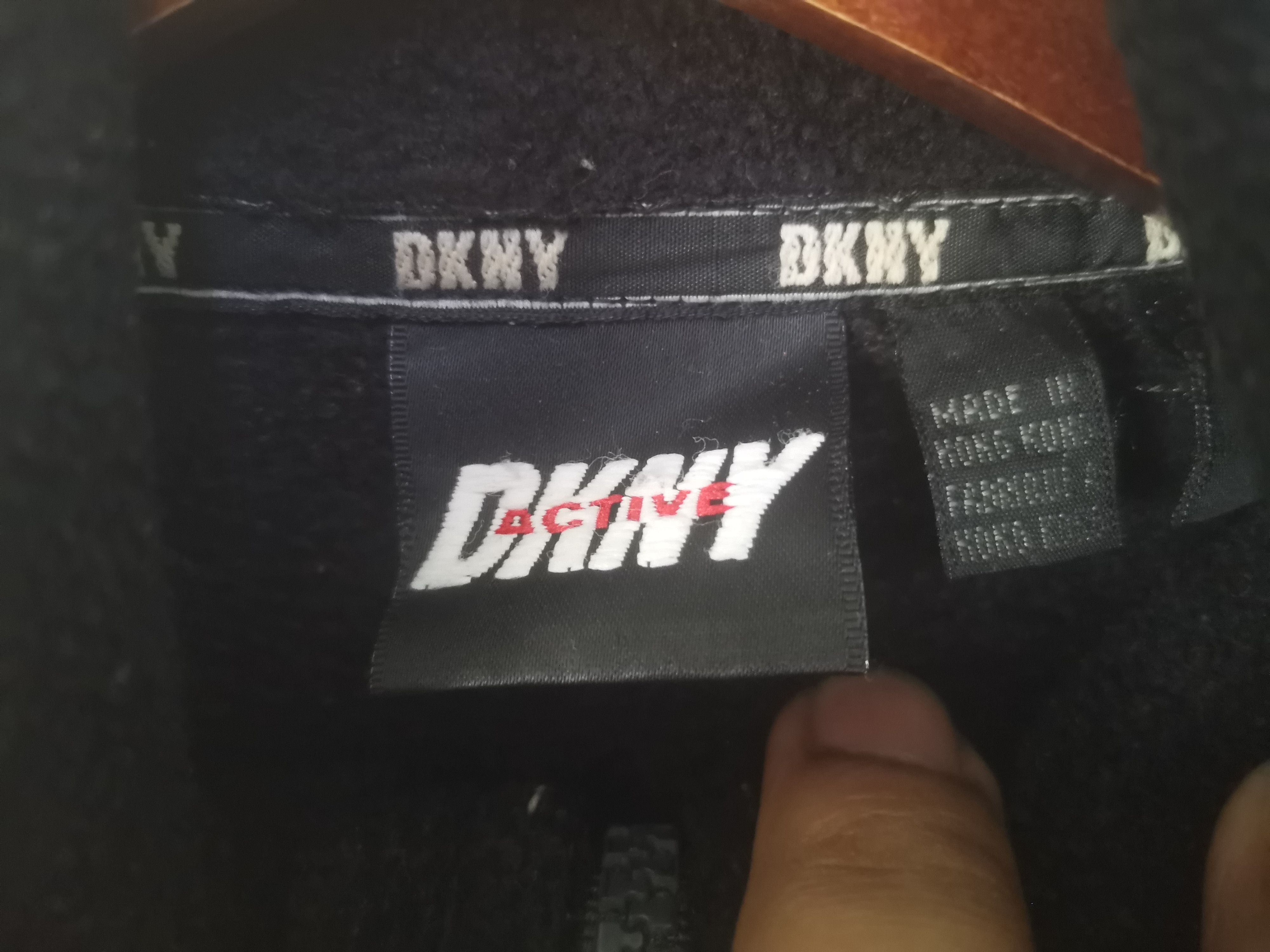 DKNY × Vintage Rare vintage DKNY fleece sweatshirt black colour Size US L / EU 52-54 / 3 - 4 Thumbnail