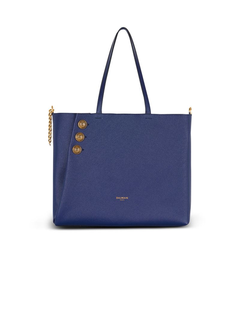 Balmain o1s1wg111225 Size:OS/ Embleme Tote Bag in Blue Size ONE SIZE - 1 Thumbnail
