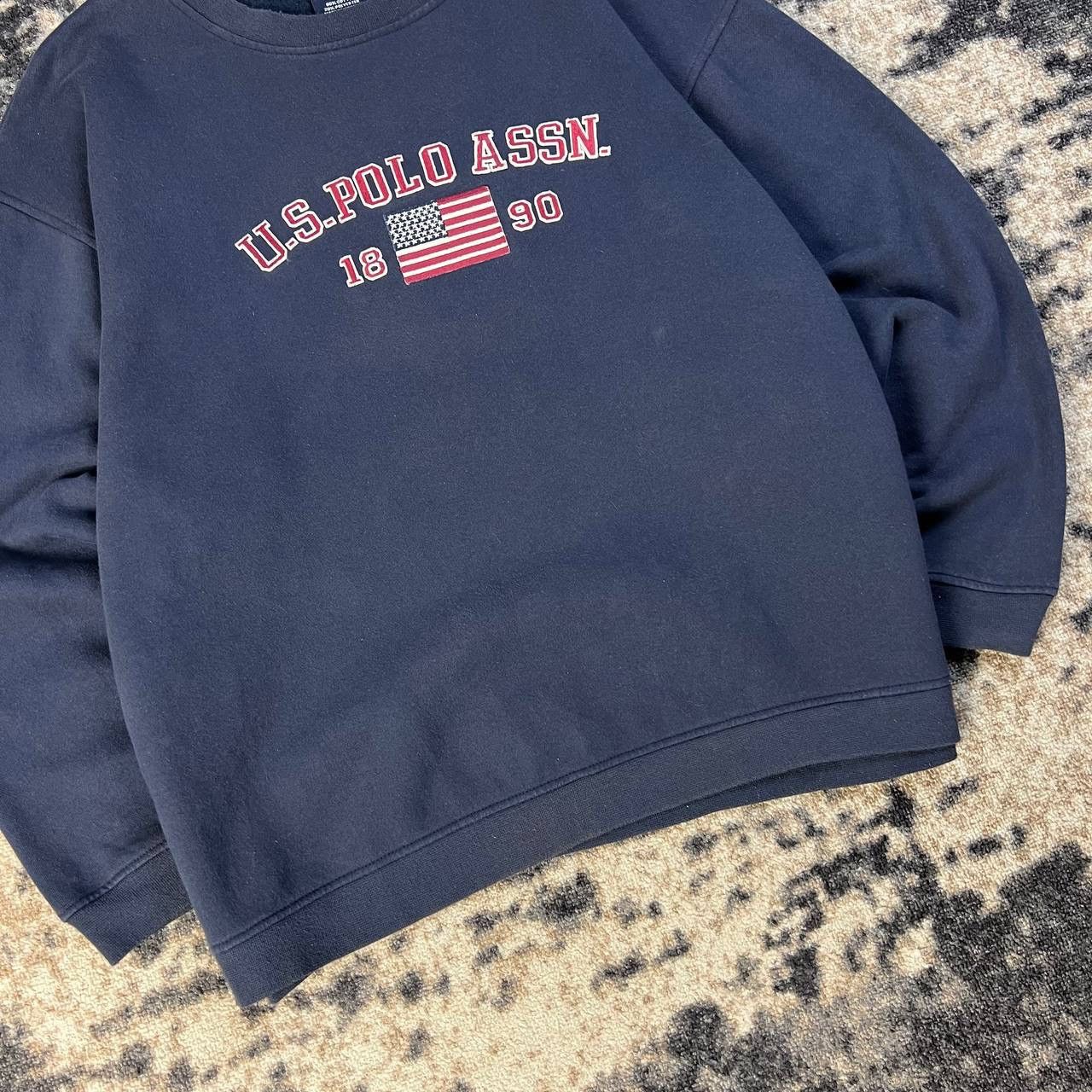 U.S. Polo Assn. Us Polo Assn Vintage Y2K Big Embroidered Logo Sweatshirt Size US XXL / EU 58 / 5 - 3 Thumbnail