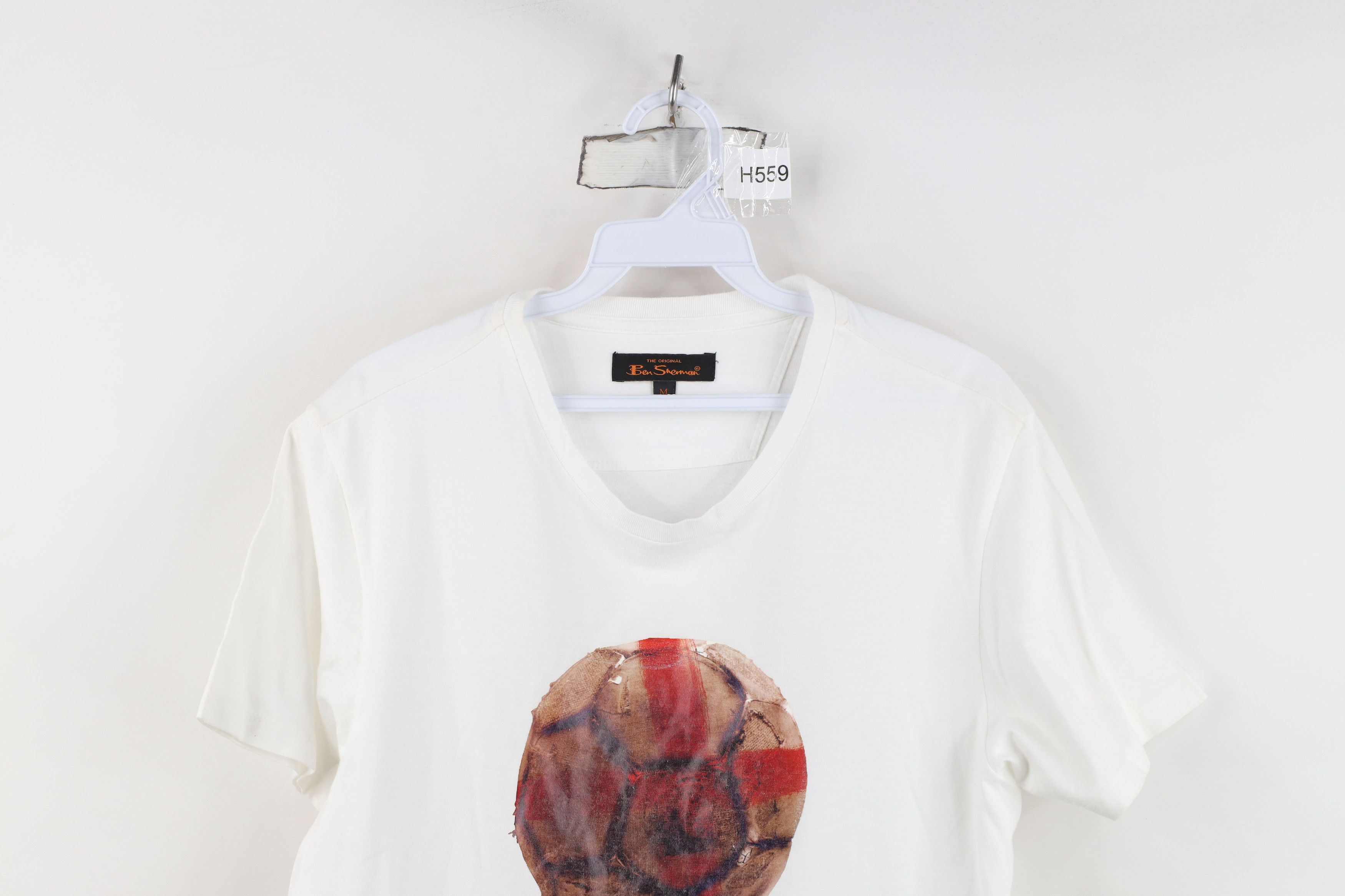 Ben Sherman Ben Sherman Football Futbol England Till I Die T-Shirt White Size US M / EU 48-50 / 2 - 2 Thumbnail
