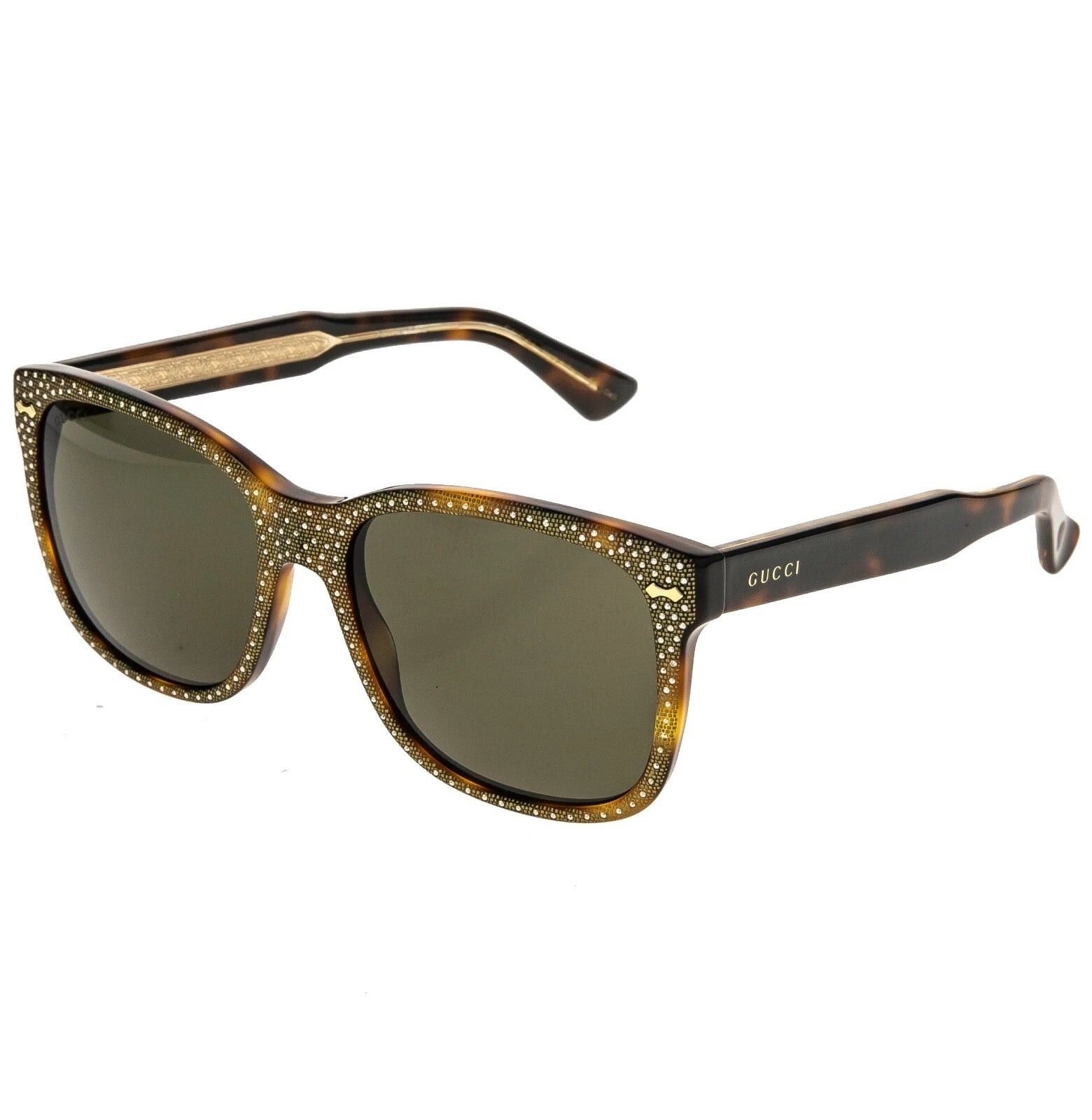 Gucci GUCCI GG0047S RHINESTONE Crystal 0047 003 Classic Sunglasses Size ONE SIZE - 9 Thumbnail