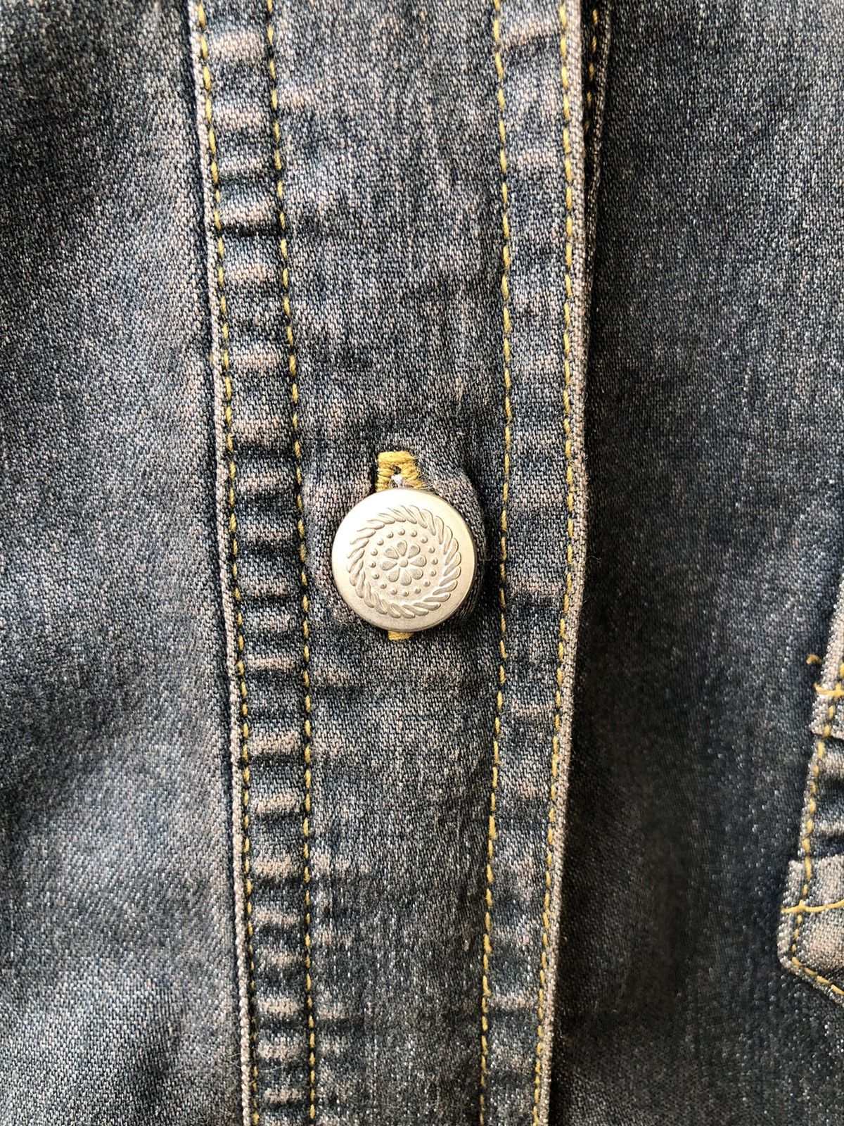 Vintage Flash Stretch Button Faded Distressed Japanese Babes Style Size M / US 6-8 / IT 42-44 - 6 Thumbnail