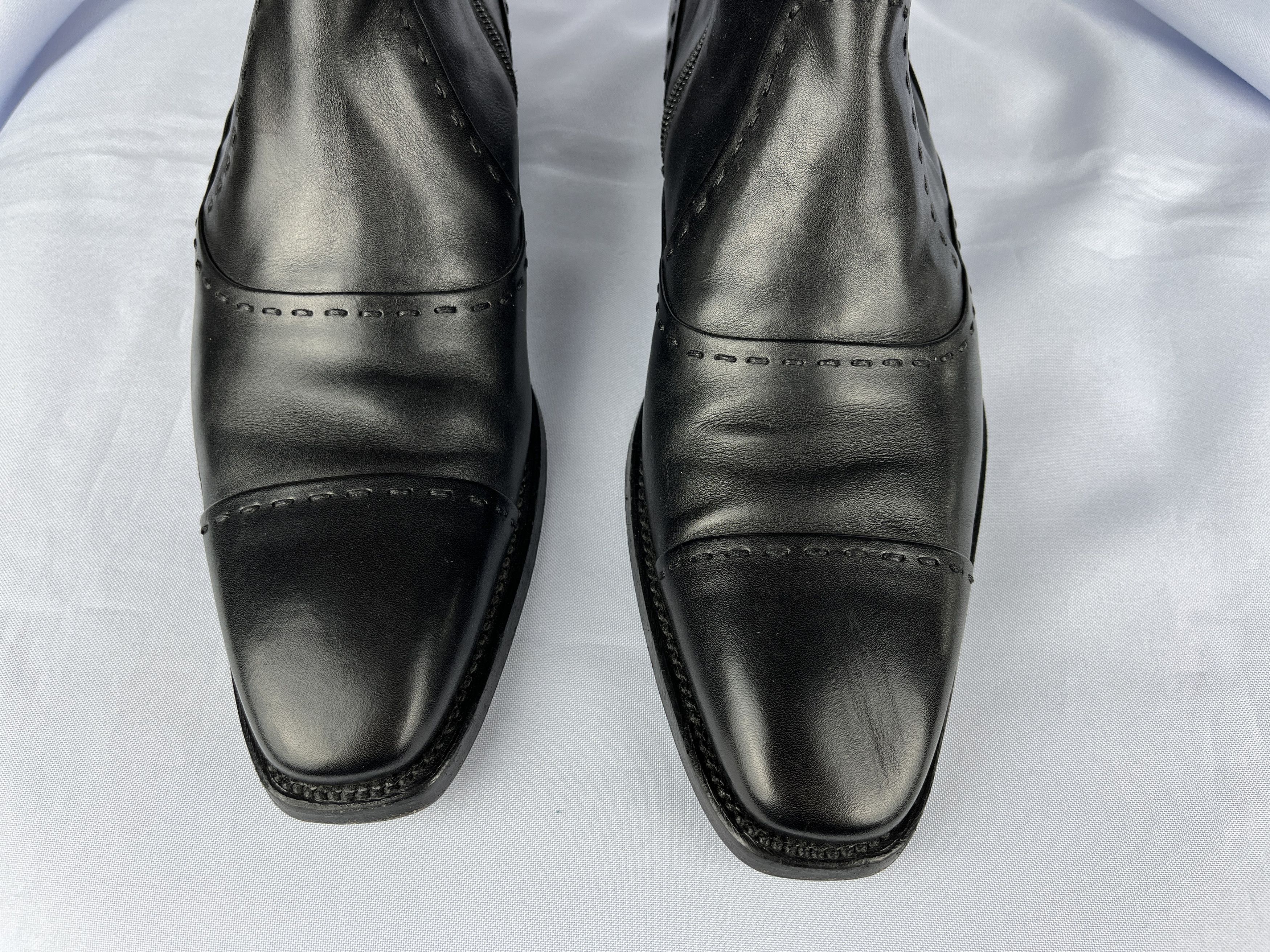 Leather Cordwainer Leather Zip Belt Boots Size US 7 / EU 40 - 3 Thumbnail