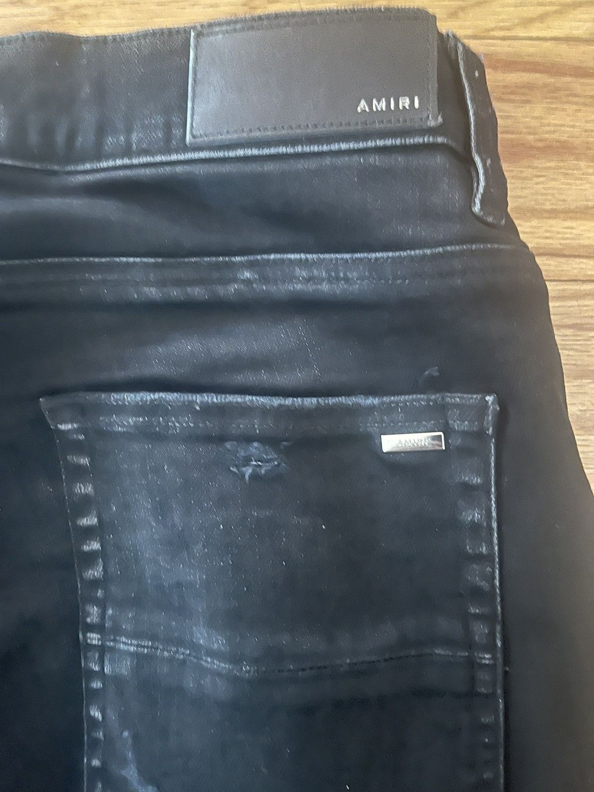 Amiri Black distressed skinny jeans Size US 31 - 5 Thumbnail