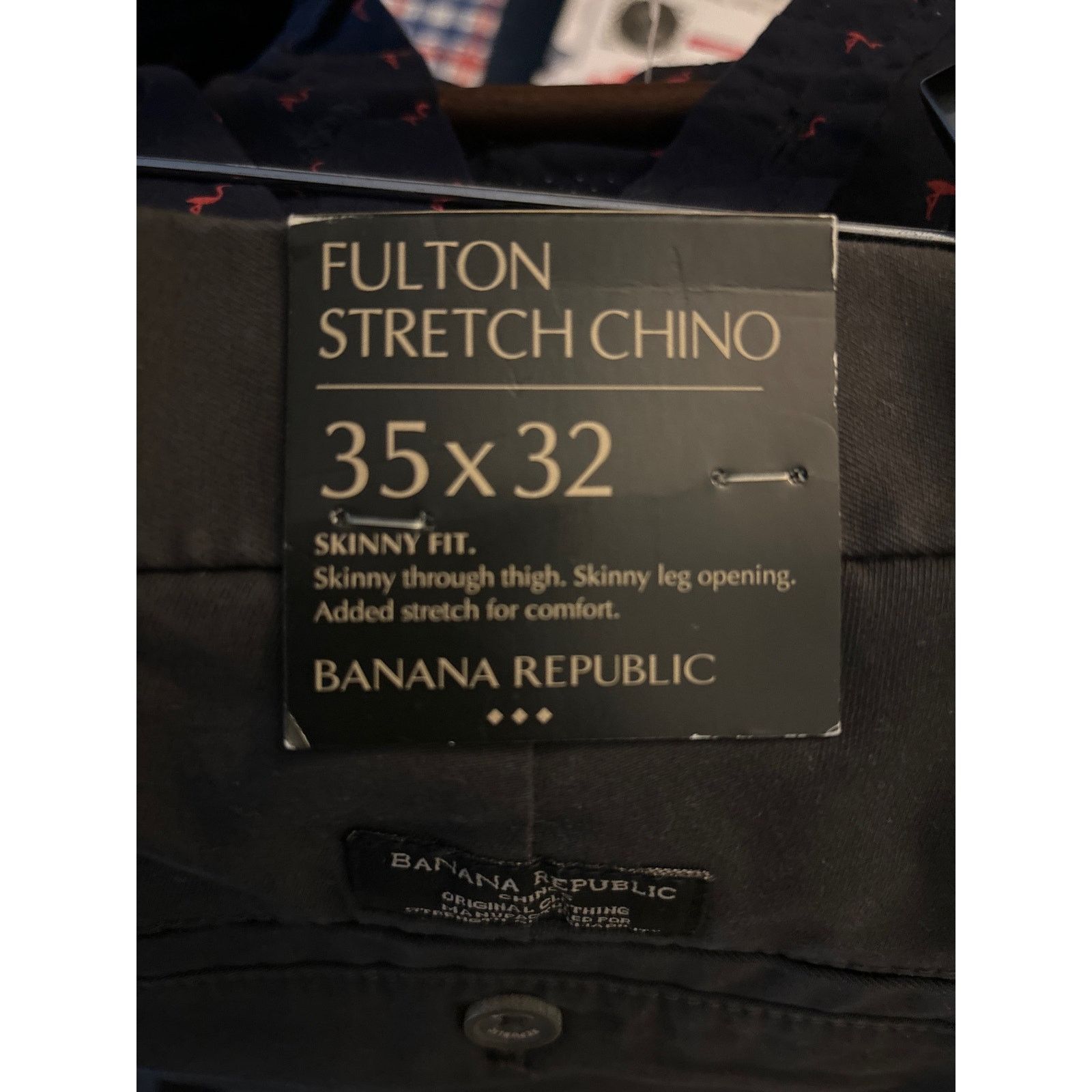 Banana Republic Banana Republic Fulton Skinny Cotton Chino Pants 35x32 NEW Size US 35 - 10 Thumbnail