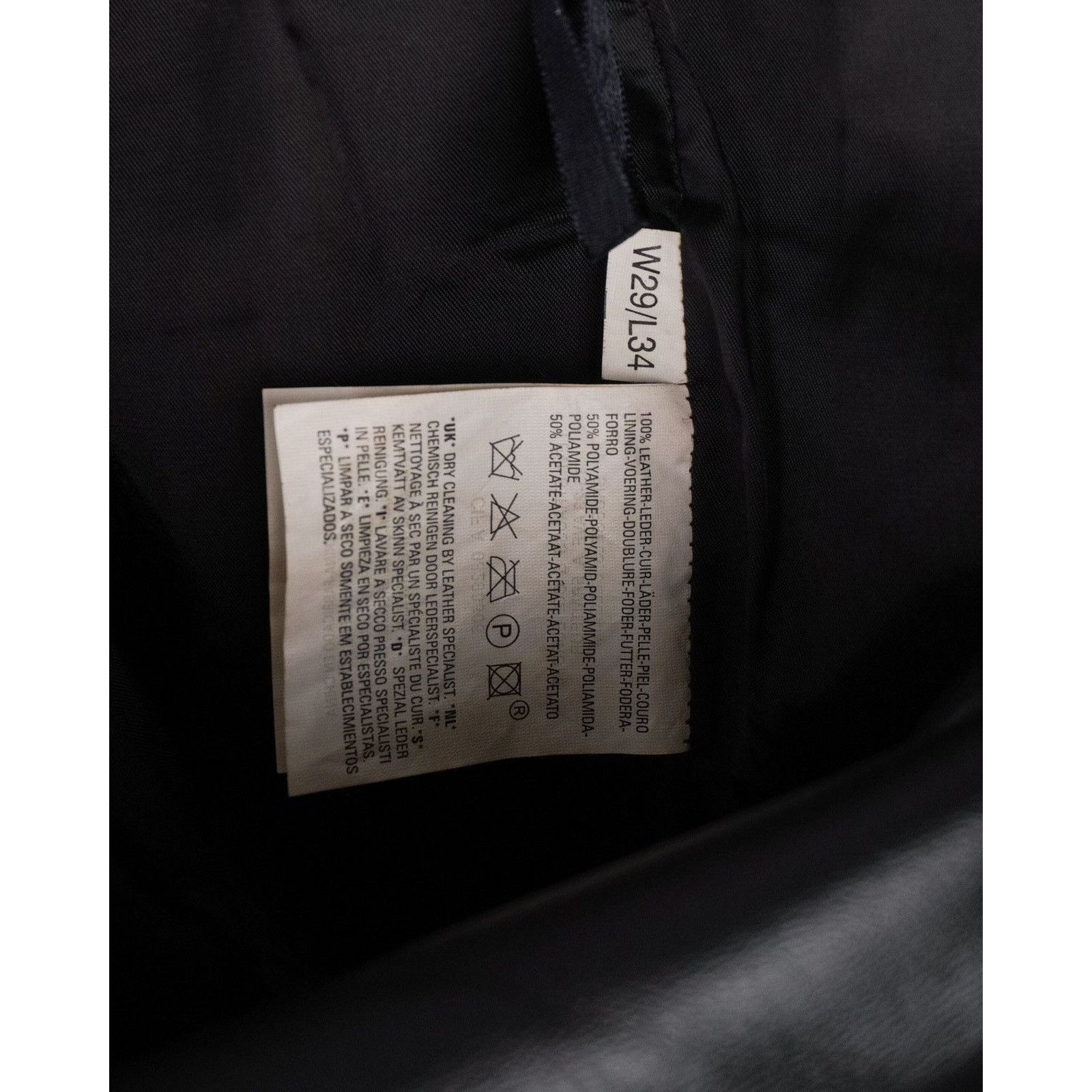 Levi's × Vintage Vintage levis real leather red logo black flared pants Size US 29 - 7 Thumbnail