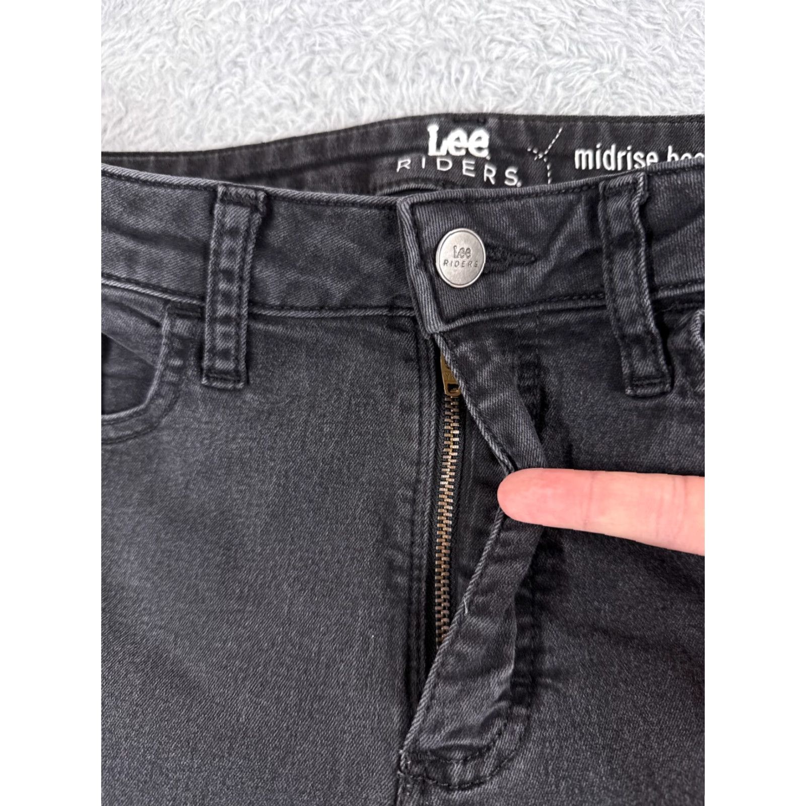 Lee Lee Bootcut Jeans Womens Slim Fit 28 Black Denim 28x29 Size 28" / US 6 / IT 42 - 5 Thumbnail