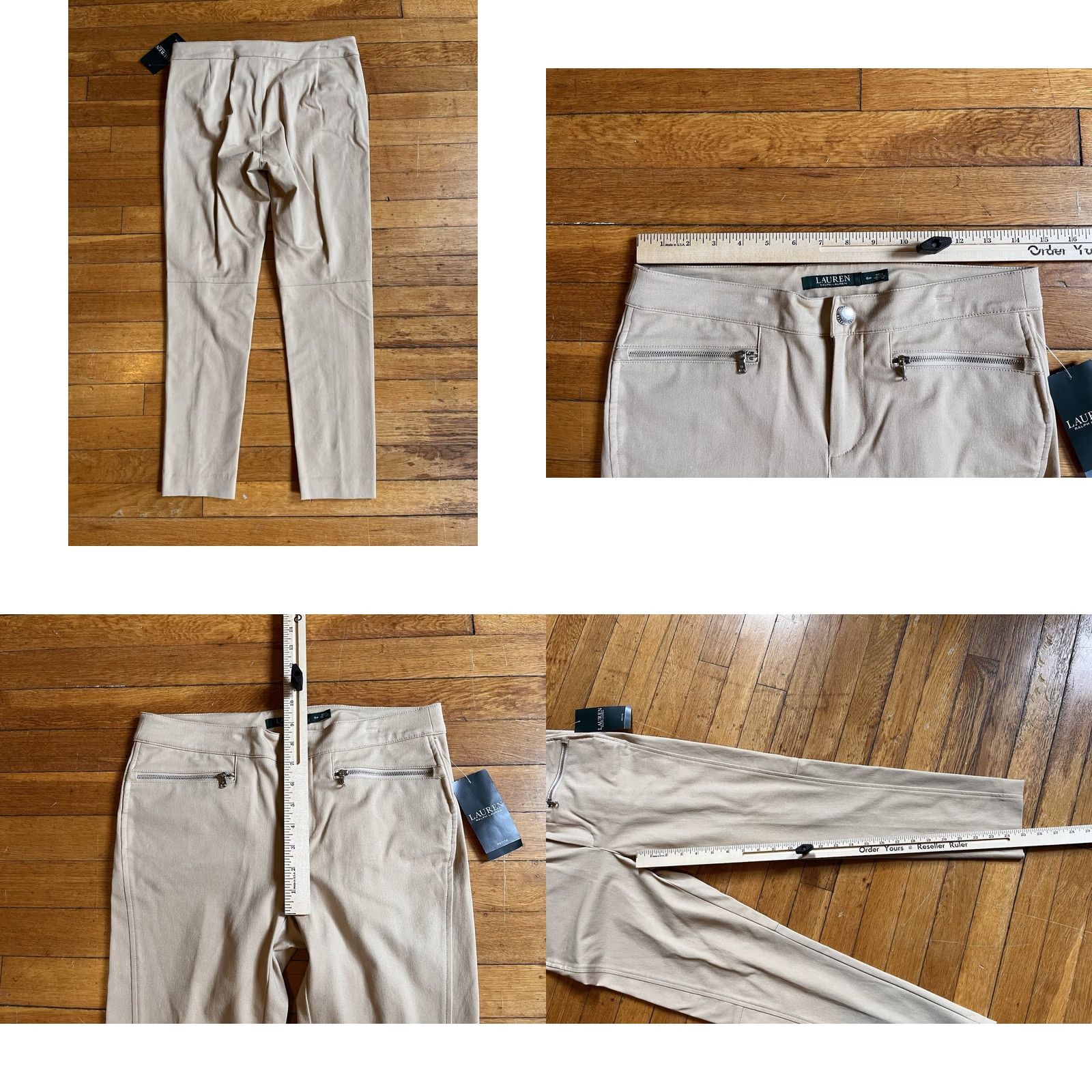 Ralph Lauren Lauren Ralph Lauren Crop Pants Chino Women's 6P Petite Tan Beig e? Size 28" / US 6 / IT 42 - 8 Thumbnail