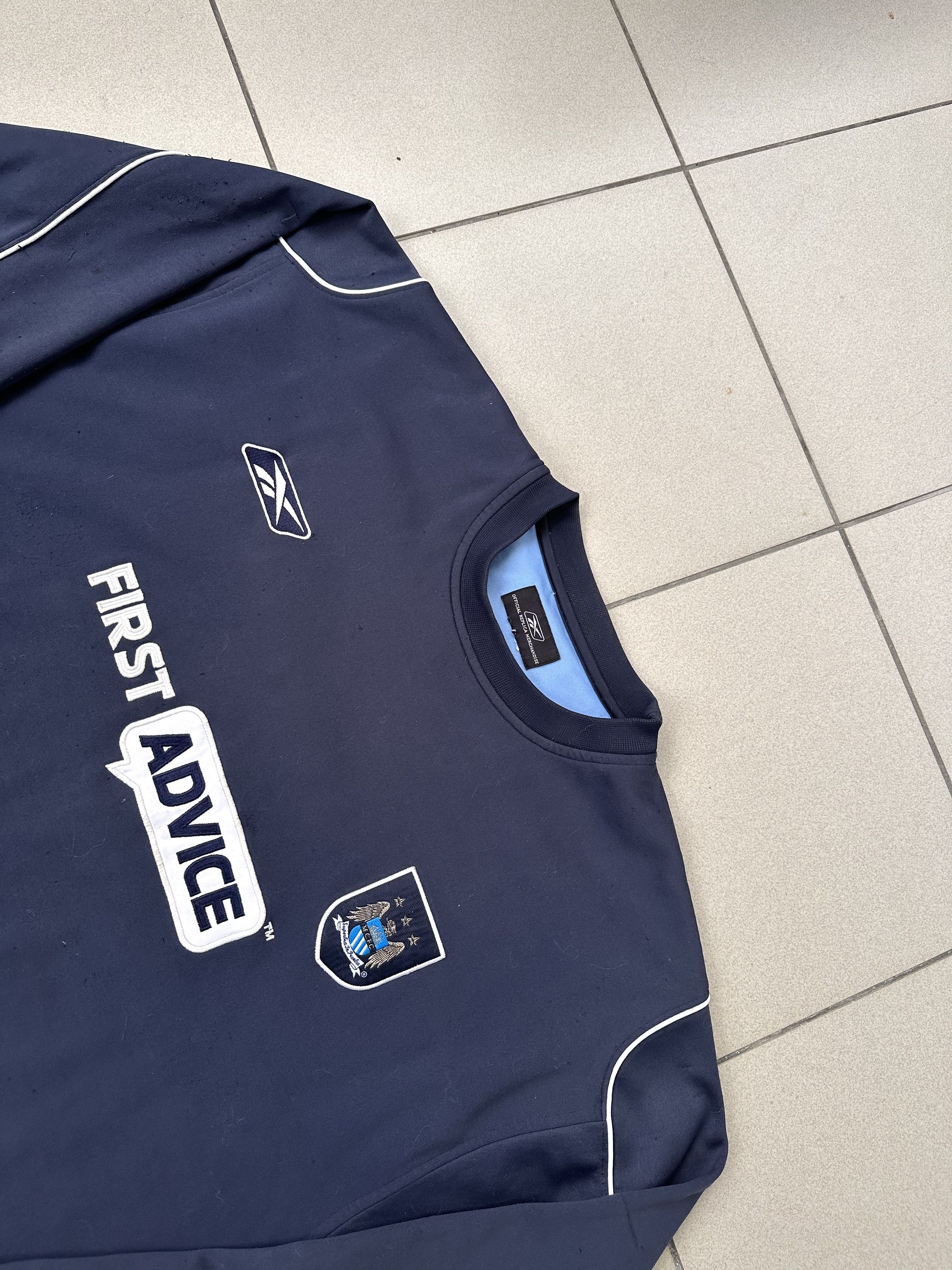 Reebok × Vintage Vintage Reebok Manchester City 2003/04 football sweatshirt Size US L / EU 52-54 / 3 - 2 Thumbnail