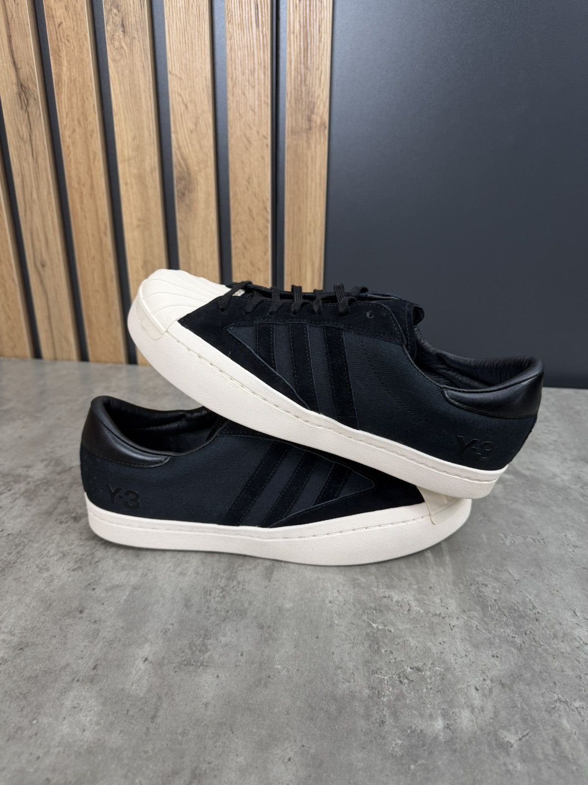 Y-3 Adidas Y-3 Yohji Star Black Sneakers Size US 11.5 Size US 11.5 / EU 44-45 - 7 Thumbnail
