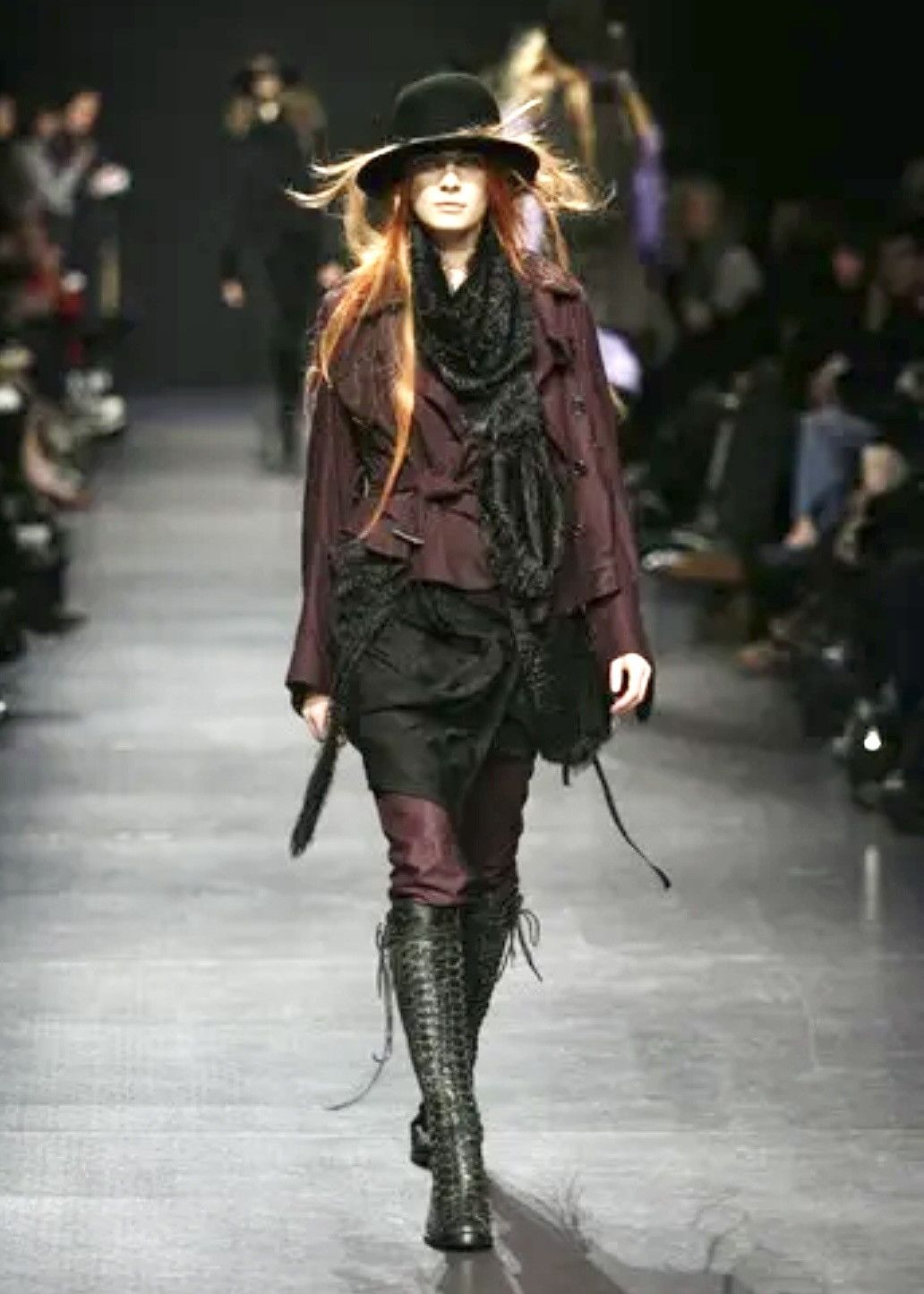 Ann Demeulemeester Ann Demeulemeester AW01 Fall 2001 Red Leather