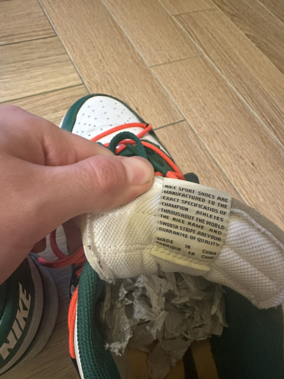 Nike × Off-White Nike dunk x Off-White pine green Size US 11 / EU 44 - 12 Thumbnail