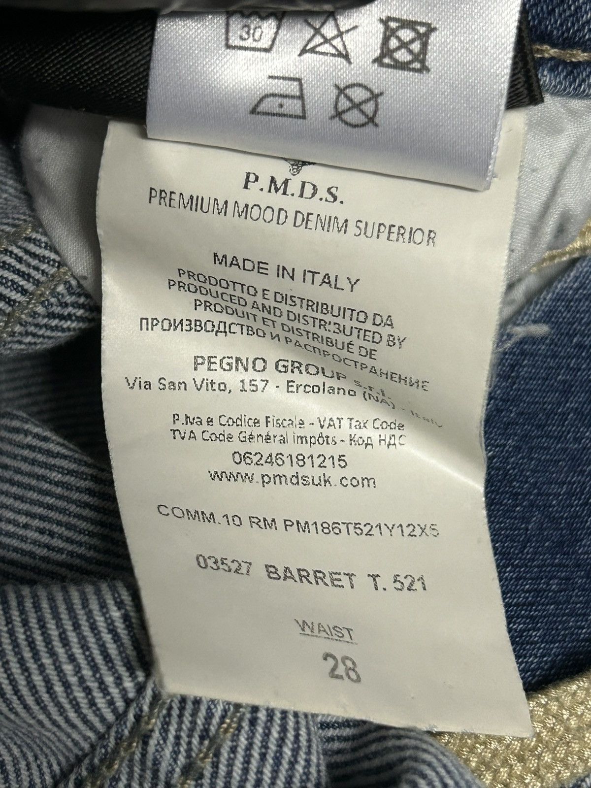 If Six Was Nine 🔥 Vintage PMDS Distressed Denim Size US 28 / EU 44 - 12 Thumbnail