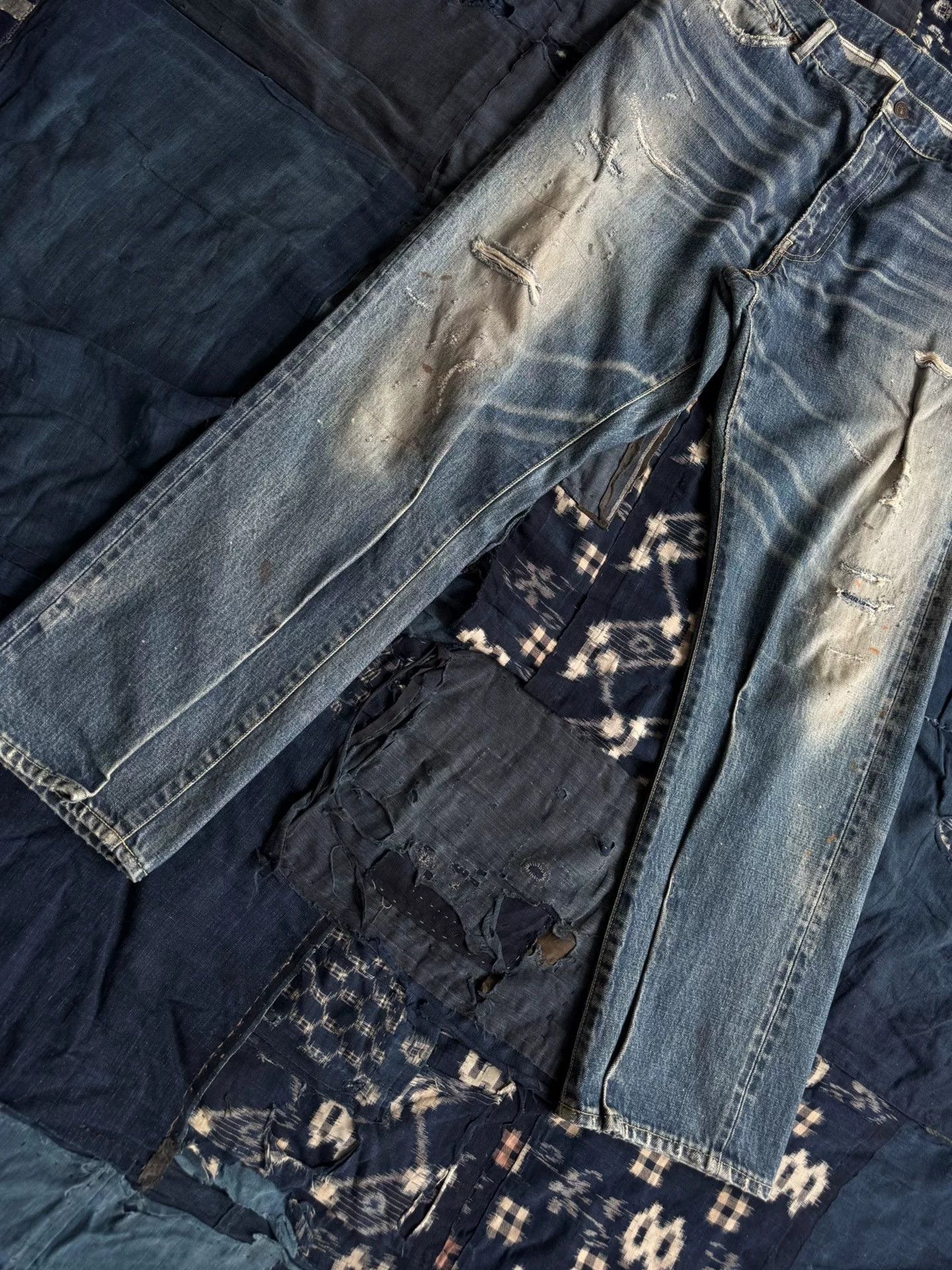 Visvim visvim JOURNEYMAN PANTS TACKED DMGD-27 Size US 26 / EU 42 - 5 Thumbnail