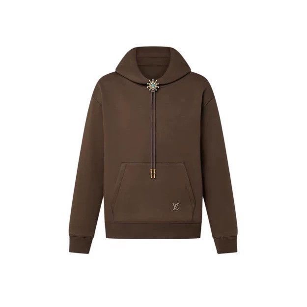 Louis Vuitton Louis Vuitton Turquoise Sunflower Coffee Hoodie 2505-Nextar Size US L / EU 52-54 / 3 - 1 Thumbnail