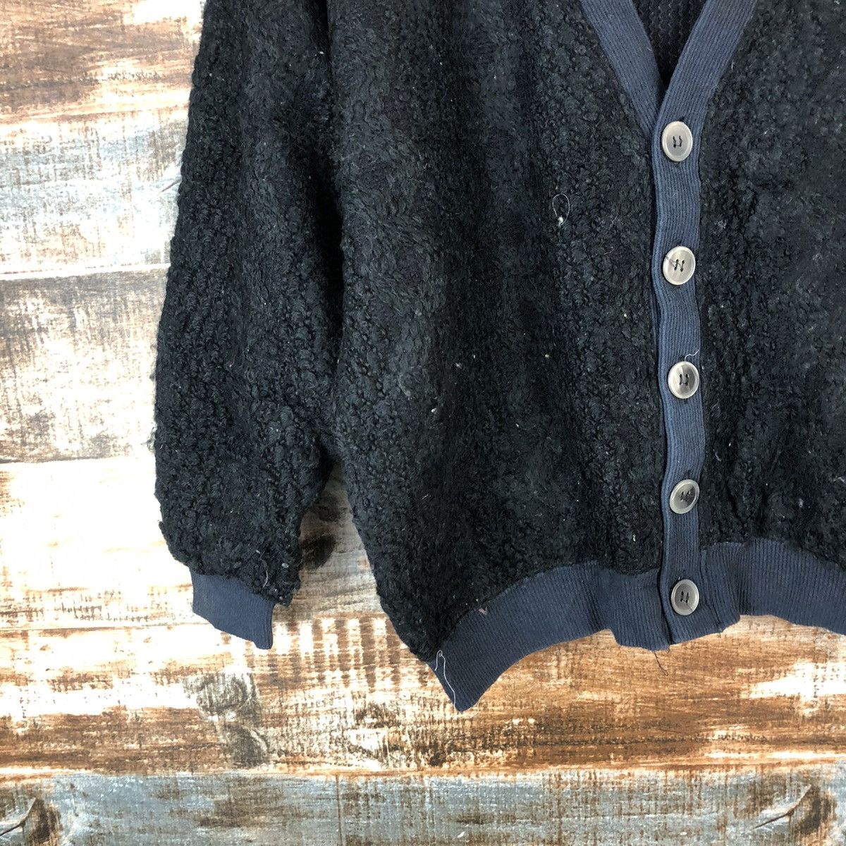 Japanese Brand Rocio Black Cardigan Knitwear vintage #A2052 Size US S / EU 44-46 / 1 - 7 Thumbnail