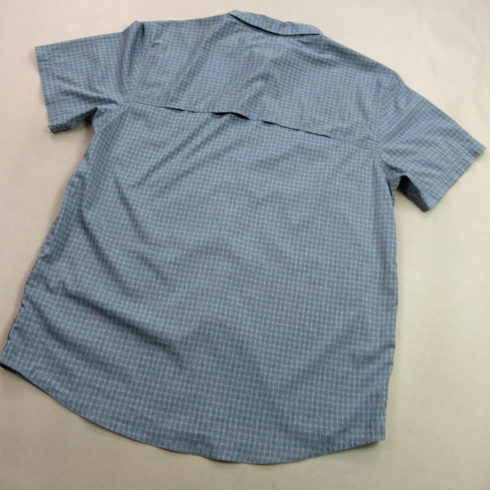 Prana PrAna Shirt Mens Medium Button Front Checks Lightweight Short Sleeve Outdoors Size US M / EU 48-50 / 2 - 6 Thumbnail