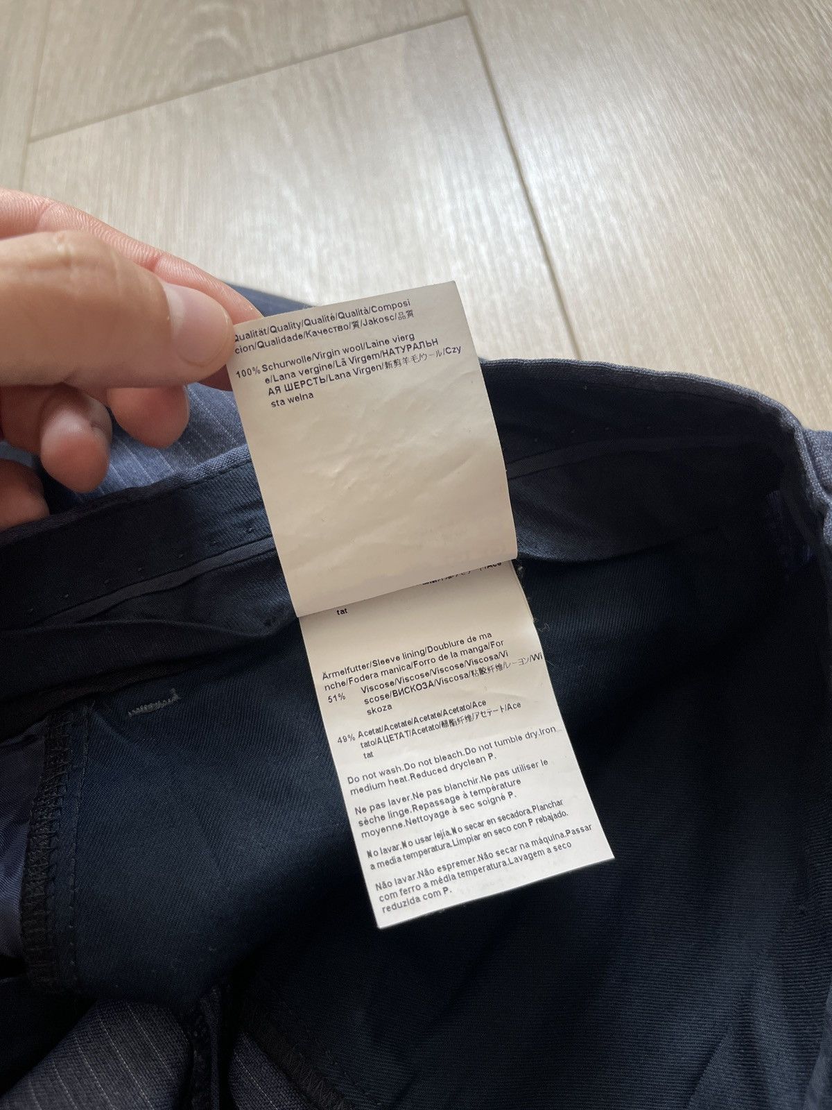 Hugo Boss Hugo boss trousers wool mens classic pants 42R Size 42R - 6 Thumbnail