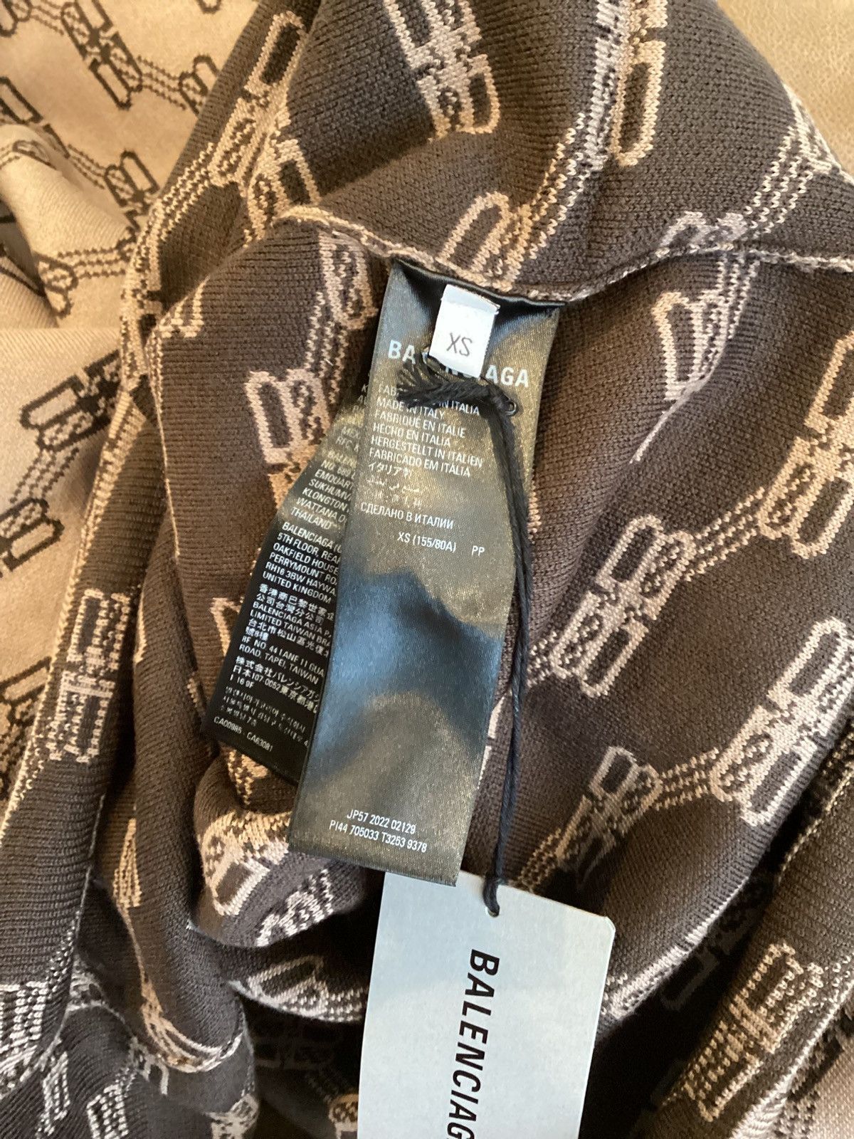 Balenciaga BALENCIAGA BB Monogram Sweater in Brown Size US S / EU 44-46 / 1 - 3 Thumbnail