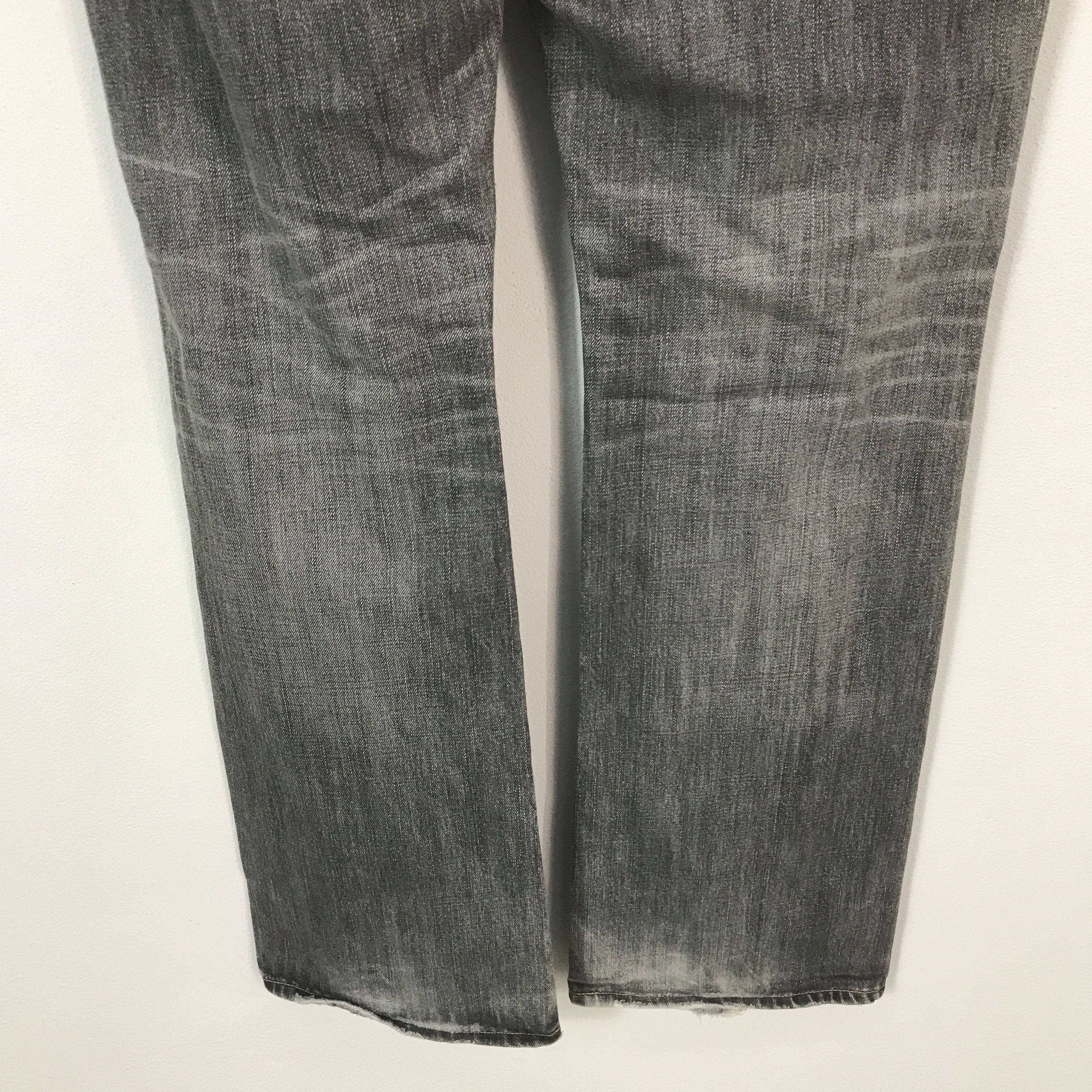 Japanese Brand Flared uniqlo japan Bootcut Denim black pants K54B18 Size US 35 - 6 Thumbnail