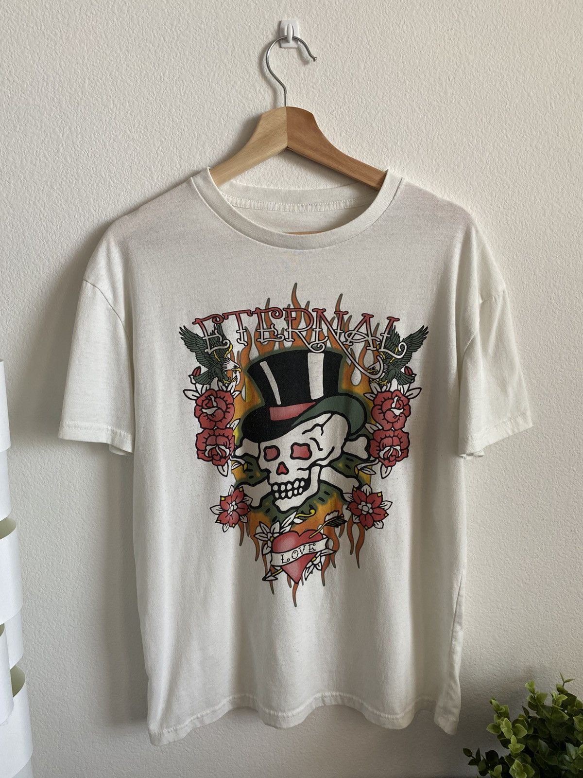 Ed Hardy 00s Skull Bones Flame Tee Size US M / EU 48-50 / 2 - 1 Thumbnail