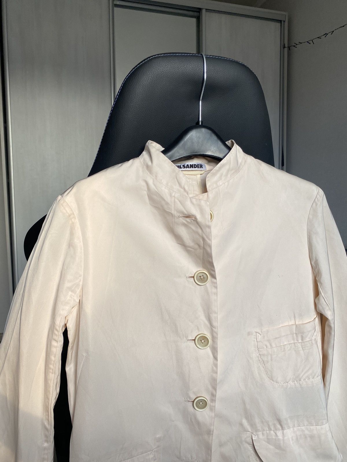 Jil Sander Jil sander silk blazer jacket cream 36 Size S / US 4 / IT 40 - 4 Thumbnail