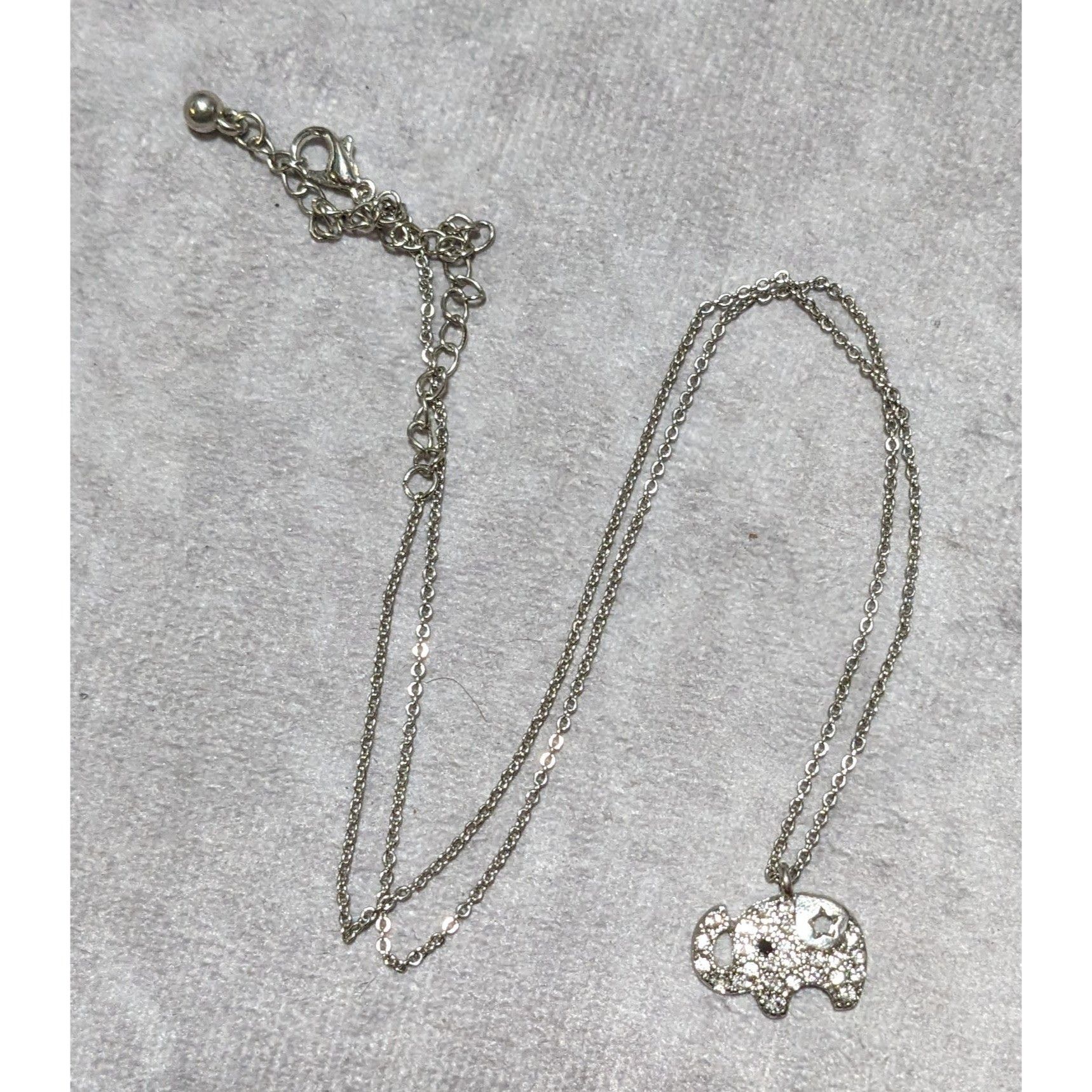 Other Minimalist Rhinestone Elephant Necklace Size ONE SIZE - 11 Thumbnail