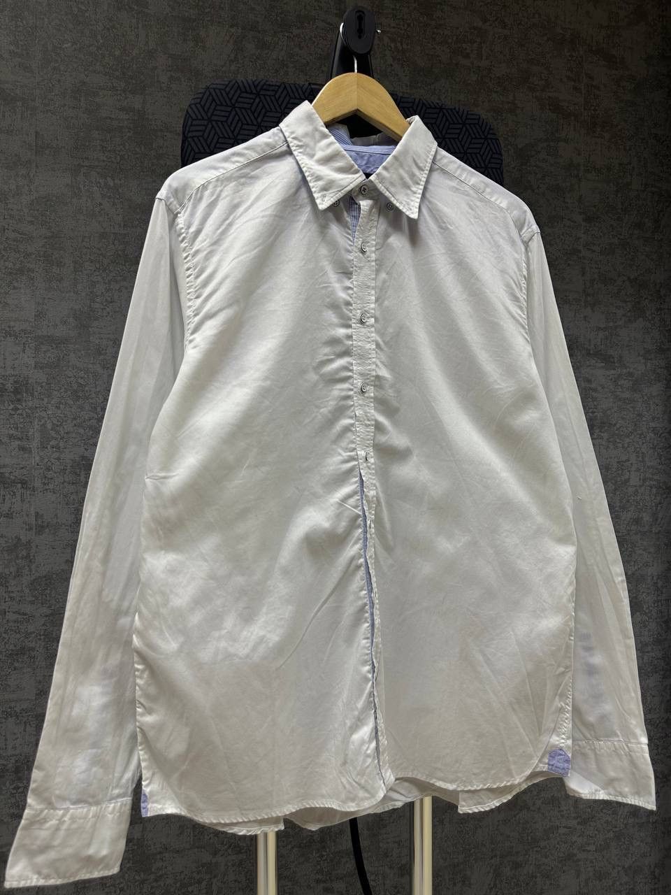 Hackett × Vintage Vintage Hackett London White Mens Shirt Size US XL / EU 56 / 4 - 4 Thumbnail