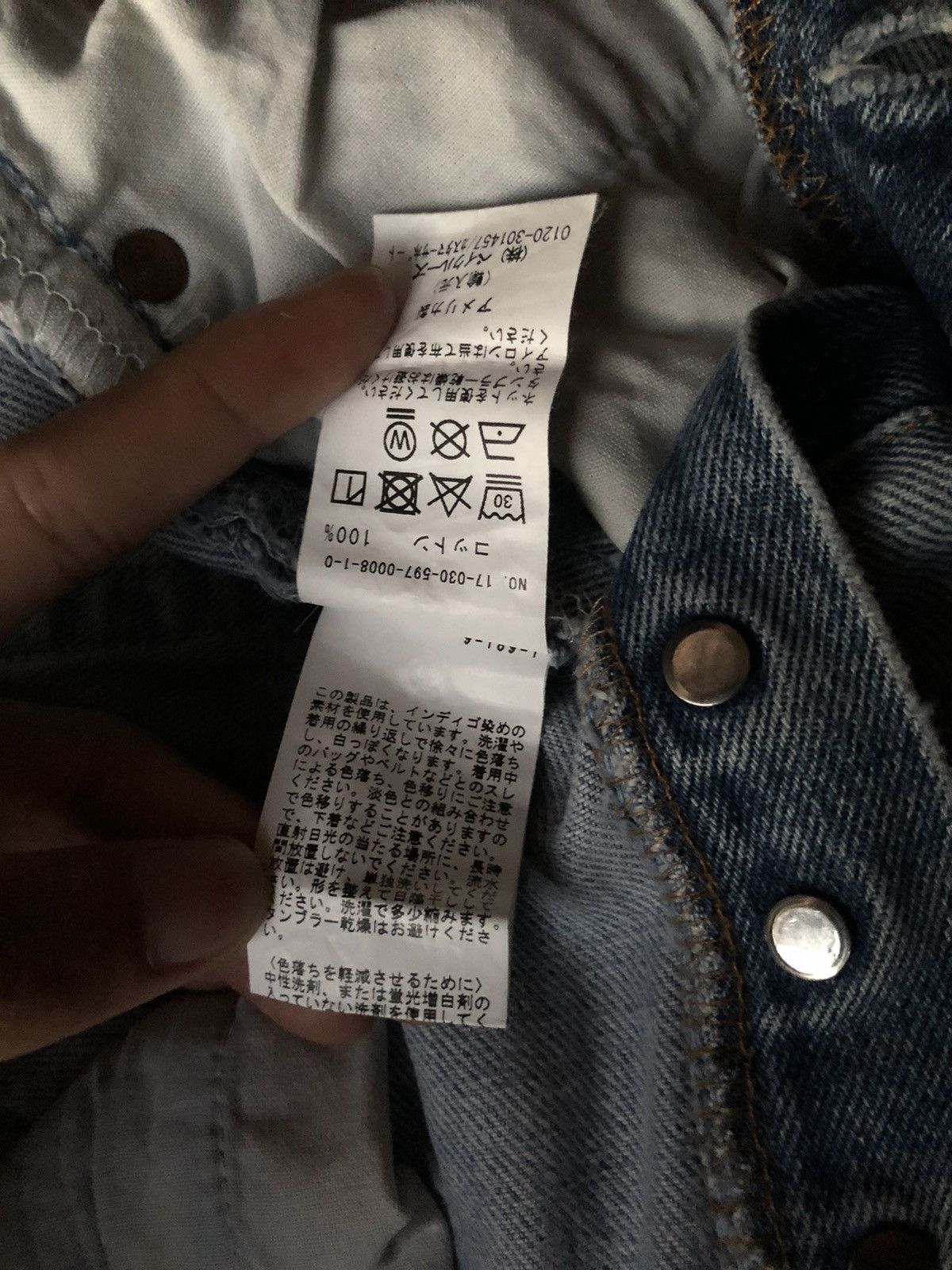 Levi's Vtg Reworked 501 USA Icons Distressed Cropped Blue Denim Size US 29 - 11 Thumbnail