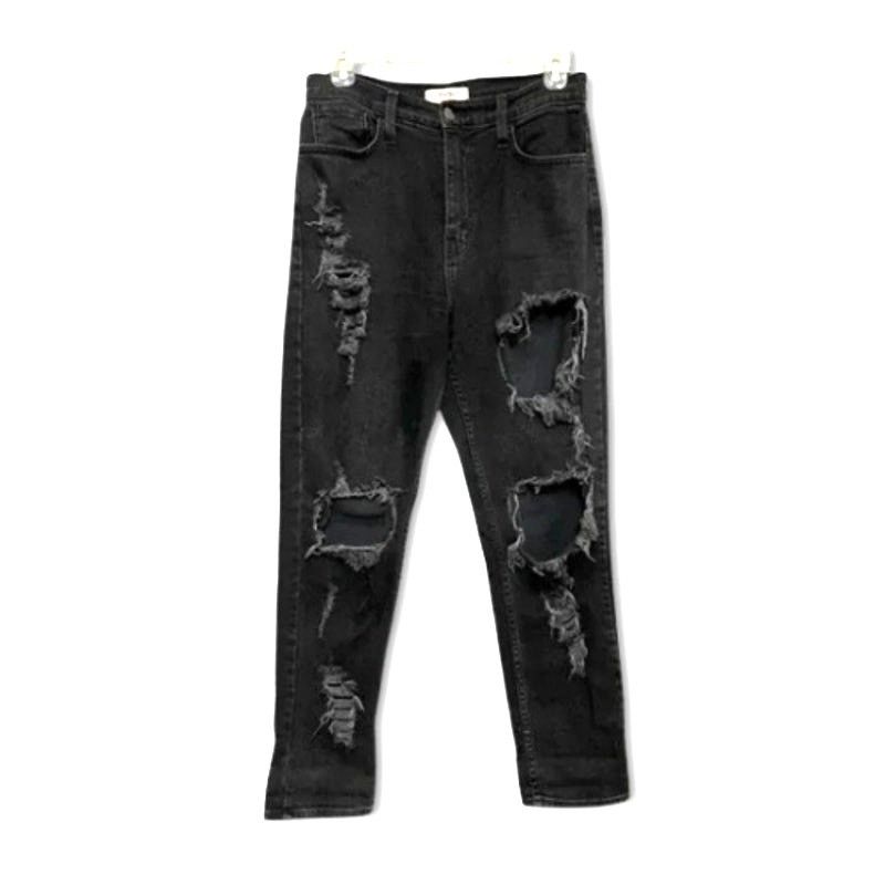 Other Vibrant MIU Boyfriend Jeans Distressed Denim Black 9 Size 29" - 1 Thumbnail