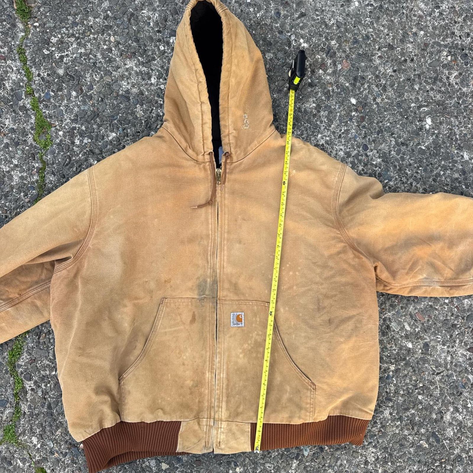 Carhartt Vintage Tan Carhartt Hooded Jacket – Size XL Size US XL / EU 56 / 4 - 7 Thumbnail