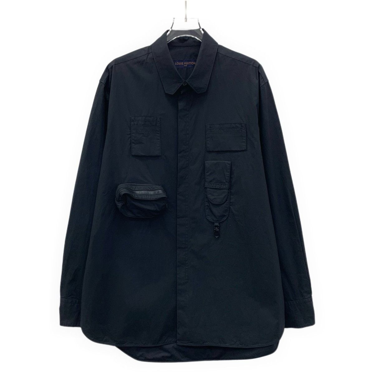 Louis Vuitton Louis Vuitton Black Multi-Pocket Cotton Lapel Work Shirt Size US M / EU 48-50 / 2 - 1 Thumbnail