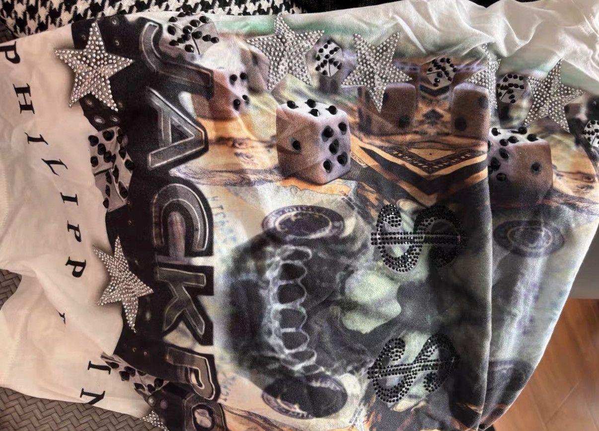 Philipp Plein Philipp Plein Full Rhinestone Short Sleeve T-shirt J2 Size US L / EU 52-54 / 3 - 3 Thumbnail