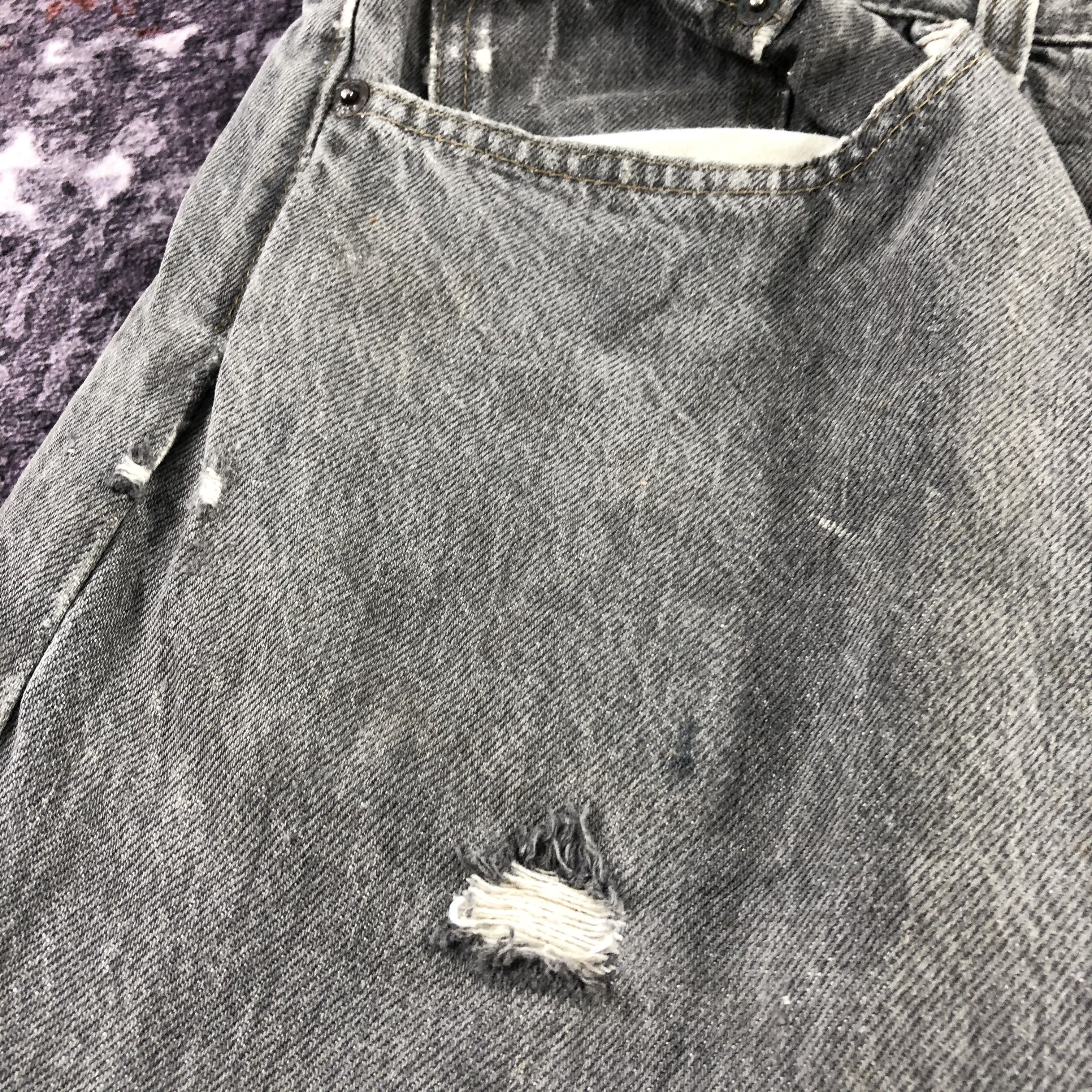 Levi's Vintage Faded Black Levis 501 Jeans-JM2908 Size US 36 / EU 52 - 10 Thumbnail