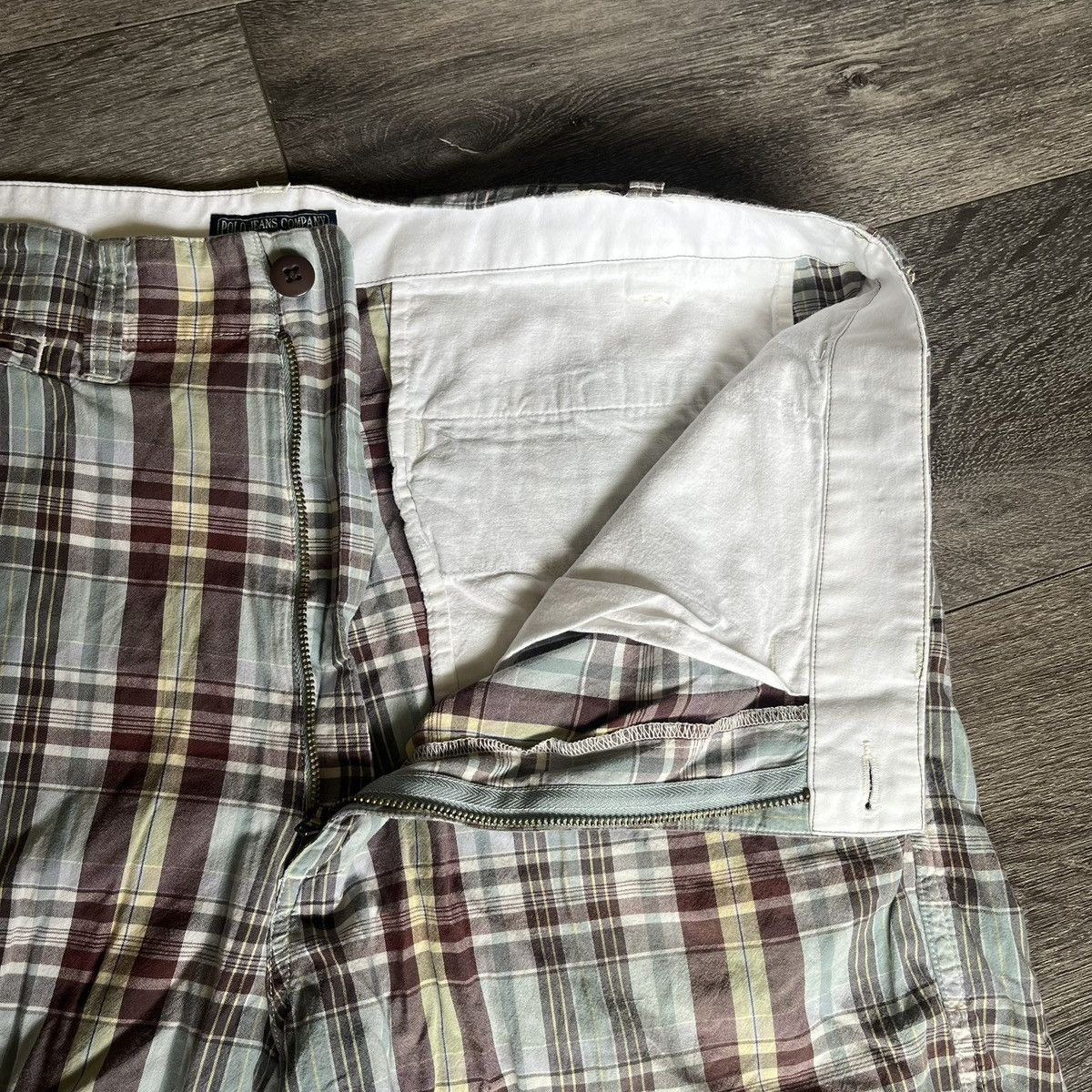Polo Ralph Lauren Vintage Y2K Polo Ralph Lauren Jeans Co. Check Flannel Shorts Size US 36 / EU 52 - 6 Thumbnail
