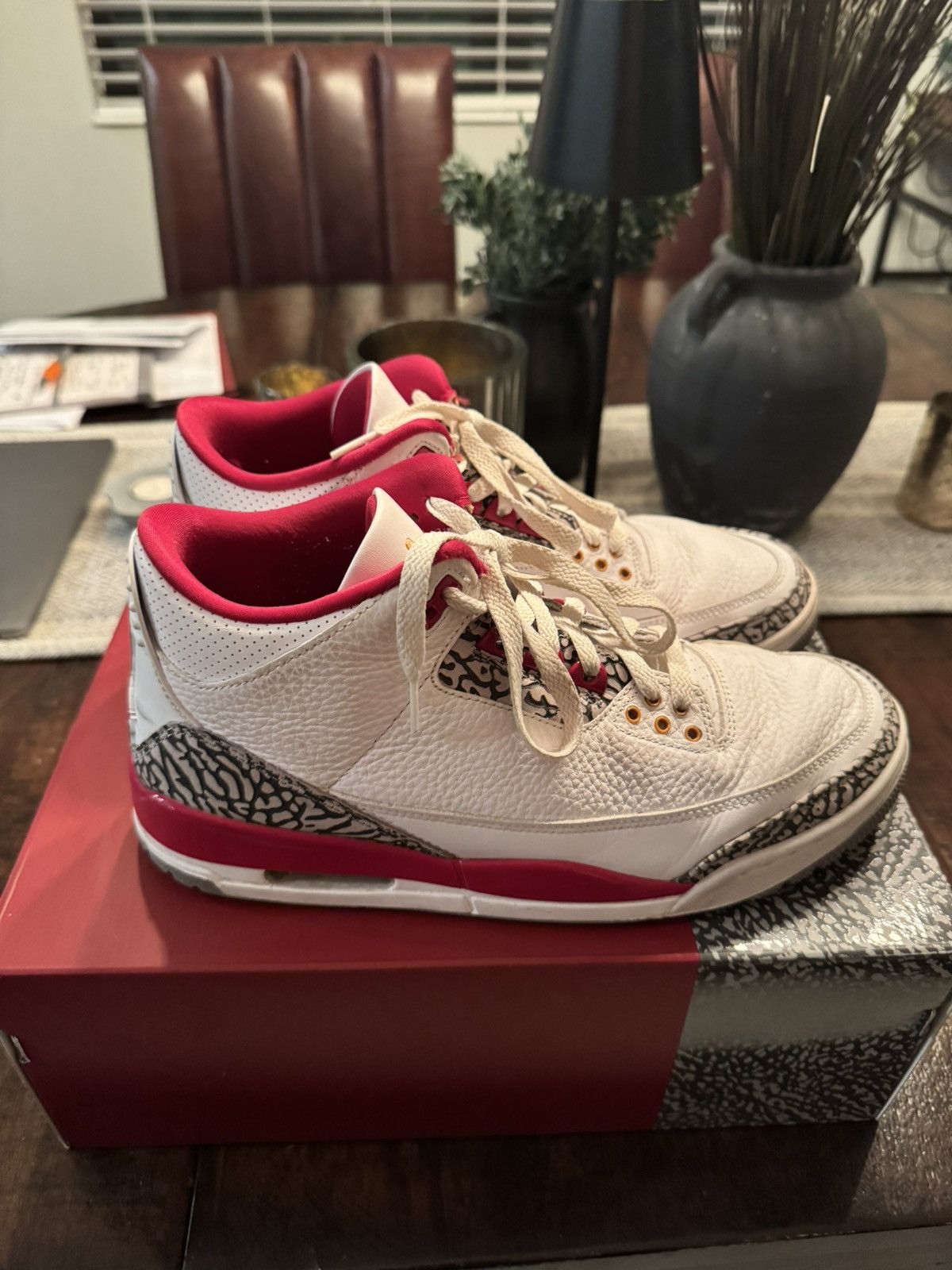 Nike Air Jordan 3 Cardinal Size US 10.5 / EU 43-44 - 2 Thumbnail