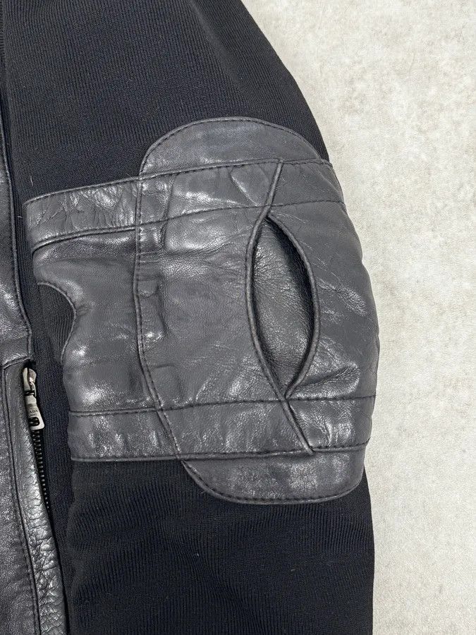 Prada 2000s Prada Hybrid Premium Biker Leather Jacket Size US M / EU 48-50 / 2 - 9 Thumbnail