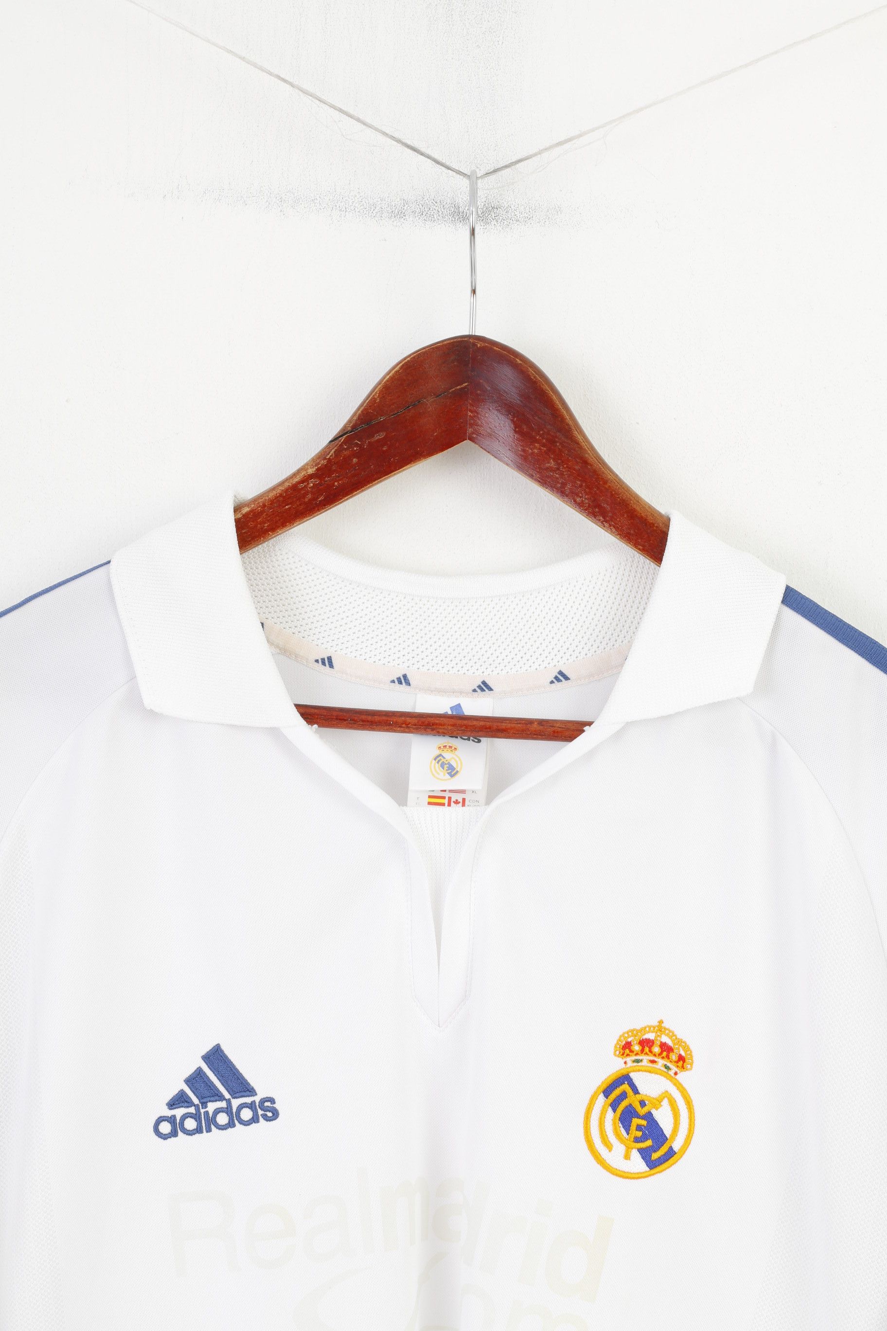 Adidas × Vintage Adidas Men XL Shirt Football Club Real Madryt MCF 3333 Size US XL / EU 56 / 4 - 2 Thumbnail