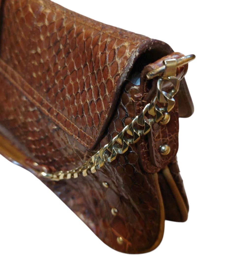 Dolce & Gabbana - Vintage Brown Python Handbag Shoulder