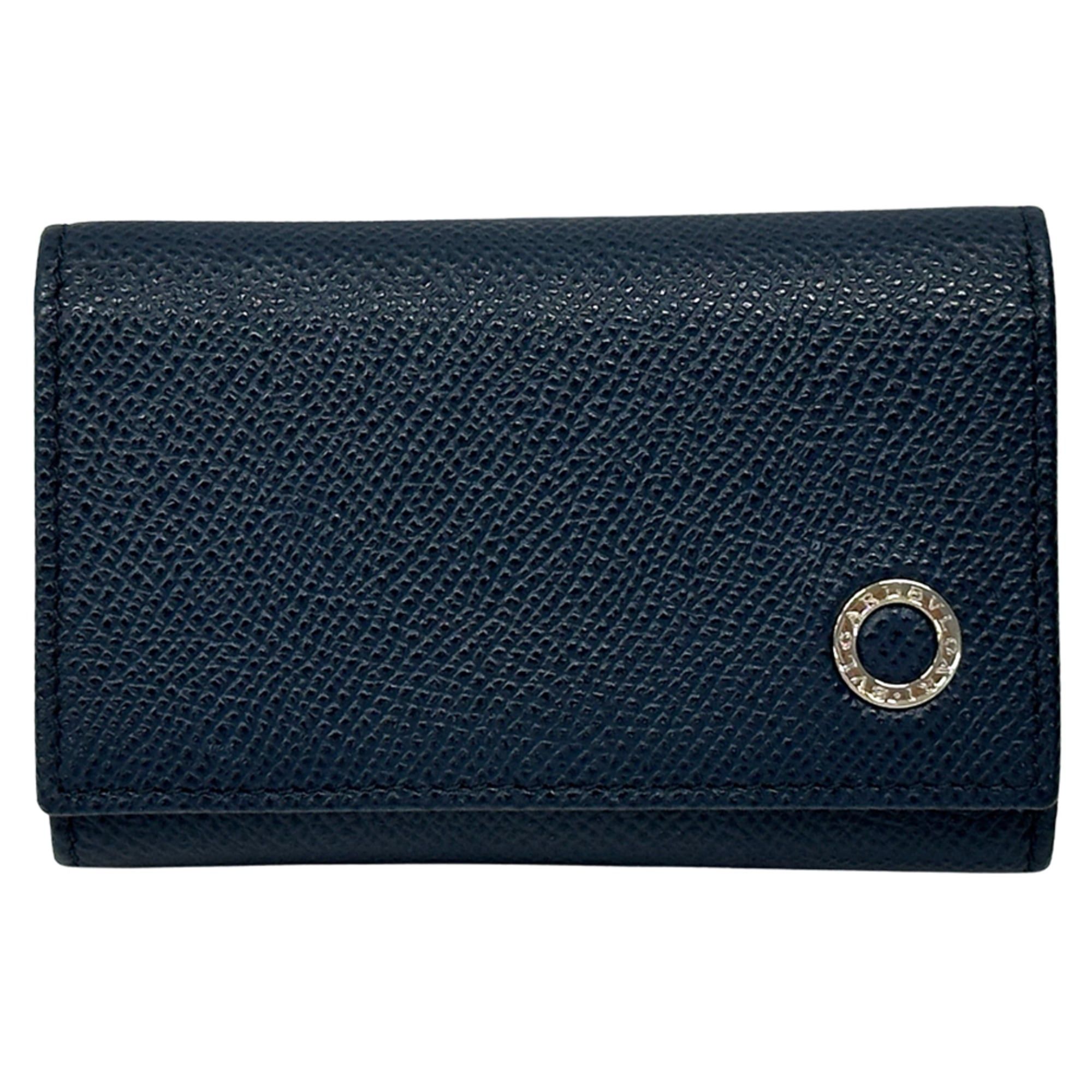 Bvlgari BVLGARI Key Case for Women and Men - Brand Name Leather Navy 6-Key Compact Size ONE SIZE - 1 Thumbnail