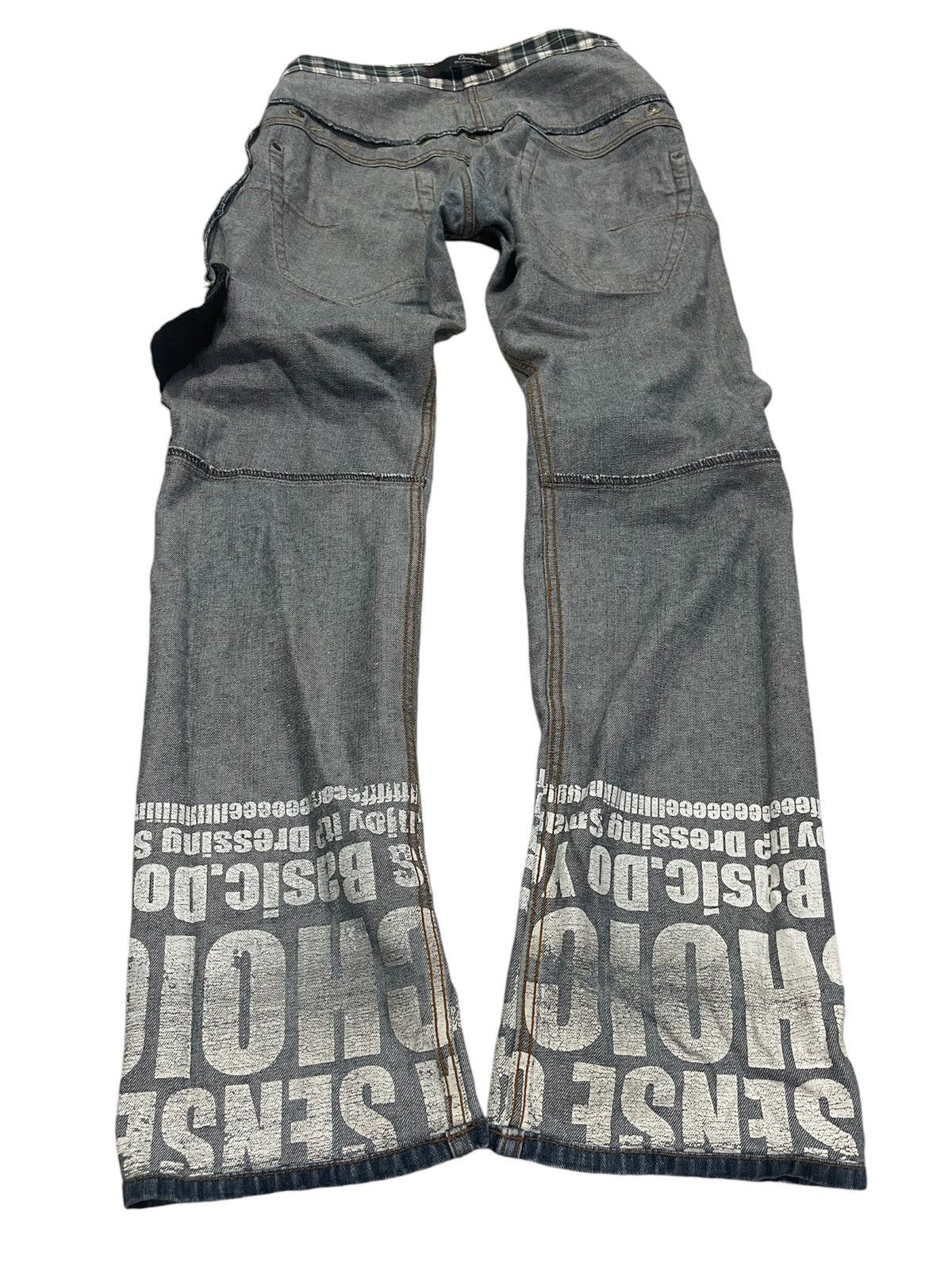 Designer Dominate Handcrafted Jeans Custom Designer Size US 31 - 4 Thumbnail