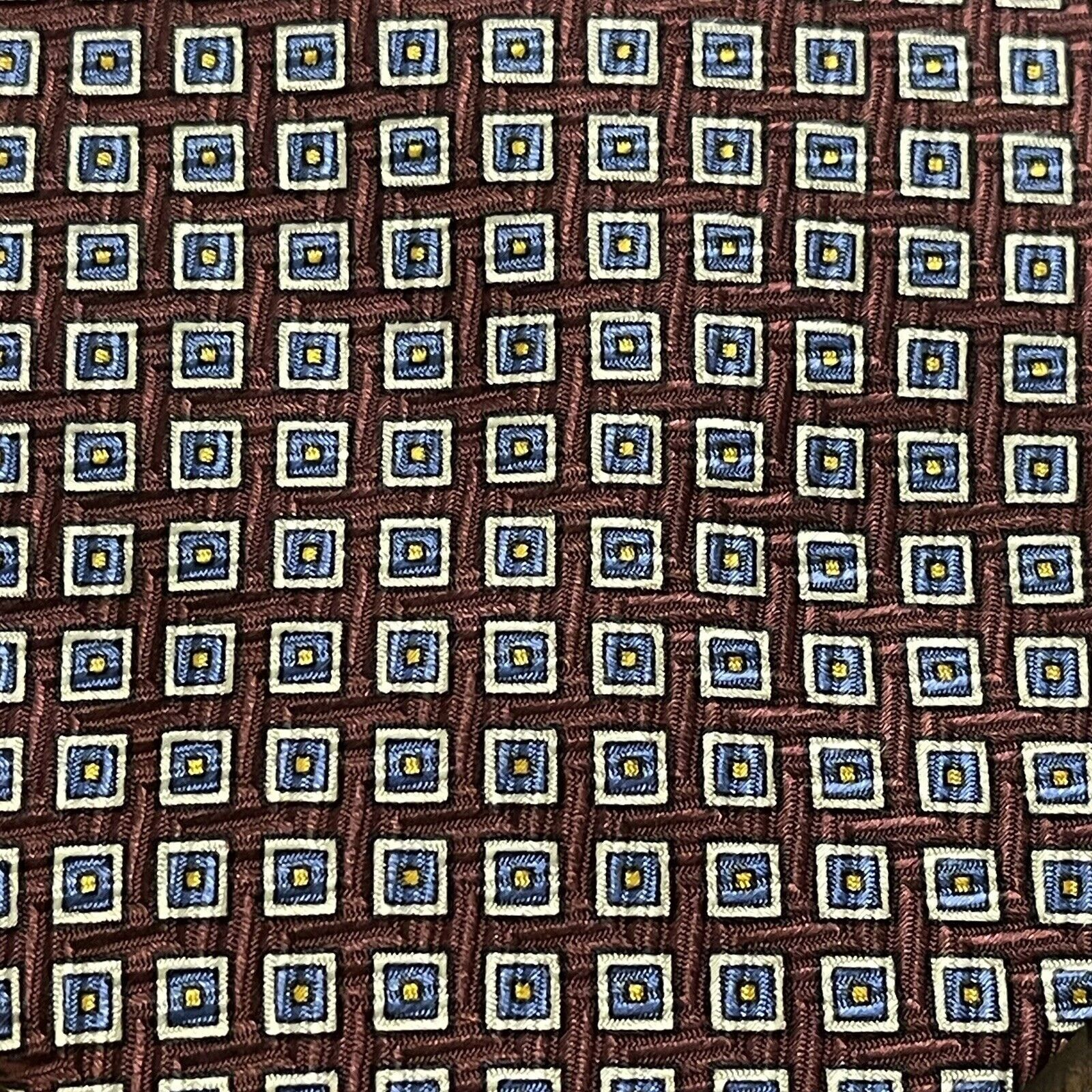Polo Ralph Lauren Vtg Polo Ralph Lauren Geometric 100% Silk Tie Handmade USA Size ONE SIZE - 5 Thumbnail