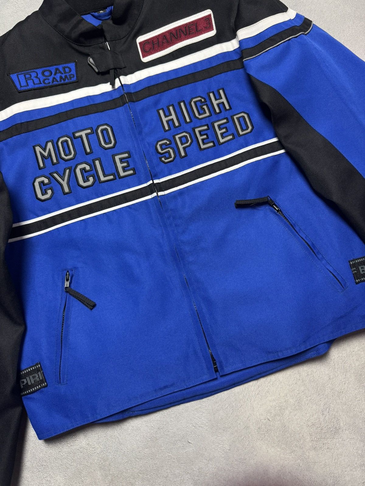 Other Moto High Cycle Speed Biker Racing Jacket Embroidered Logo Size US XL / EU 56 / 4 - 4 Thumbnail