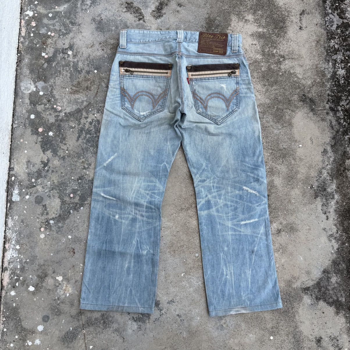 Edwin Vintage Edwin Faded Distressed Denim Jean Pants W36 Size US 34 / EU 50 - 8 Thumbnail