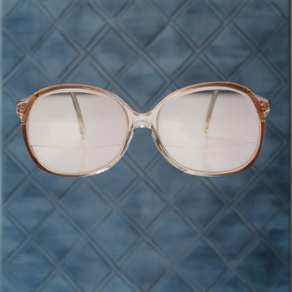 Frame VINTAGE Oversized Glasses 135-53-15 Red/Brown Frame Eyeglasses Butterfly 1970s Metal Gold Unbranded Mens Womens Size ONE SIZE - 1 Thumbnail
