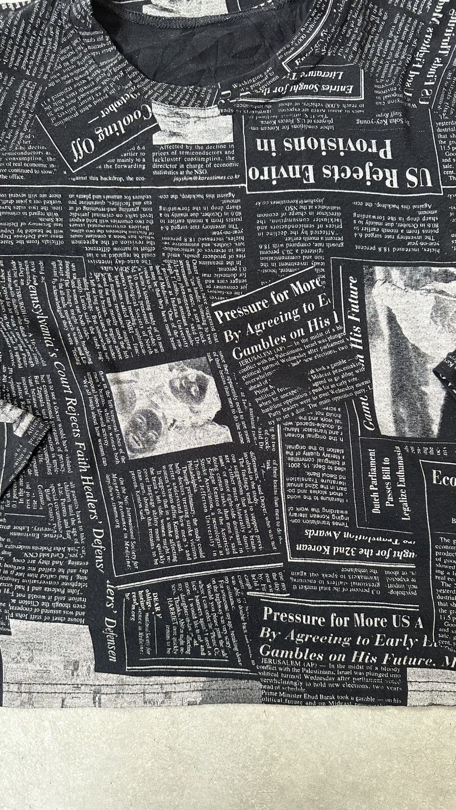Japanese Brand NEWSPAPER AMERICA TEE Size US M / EU 48-50 / 2 - 2 Thumbnail